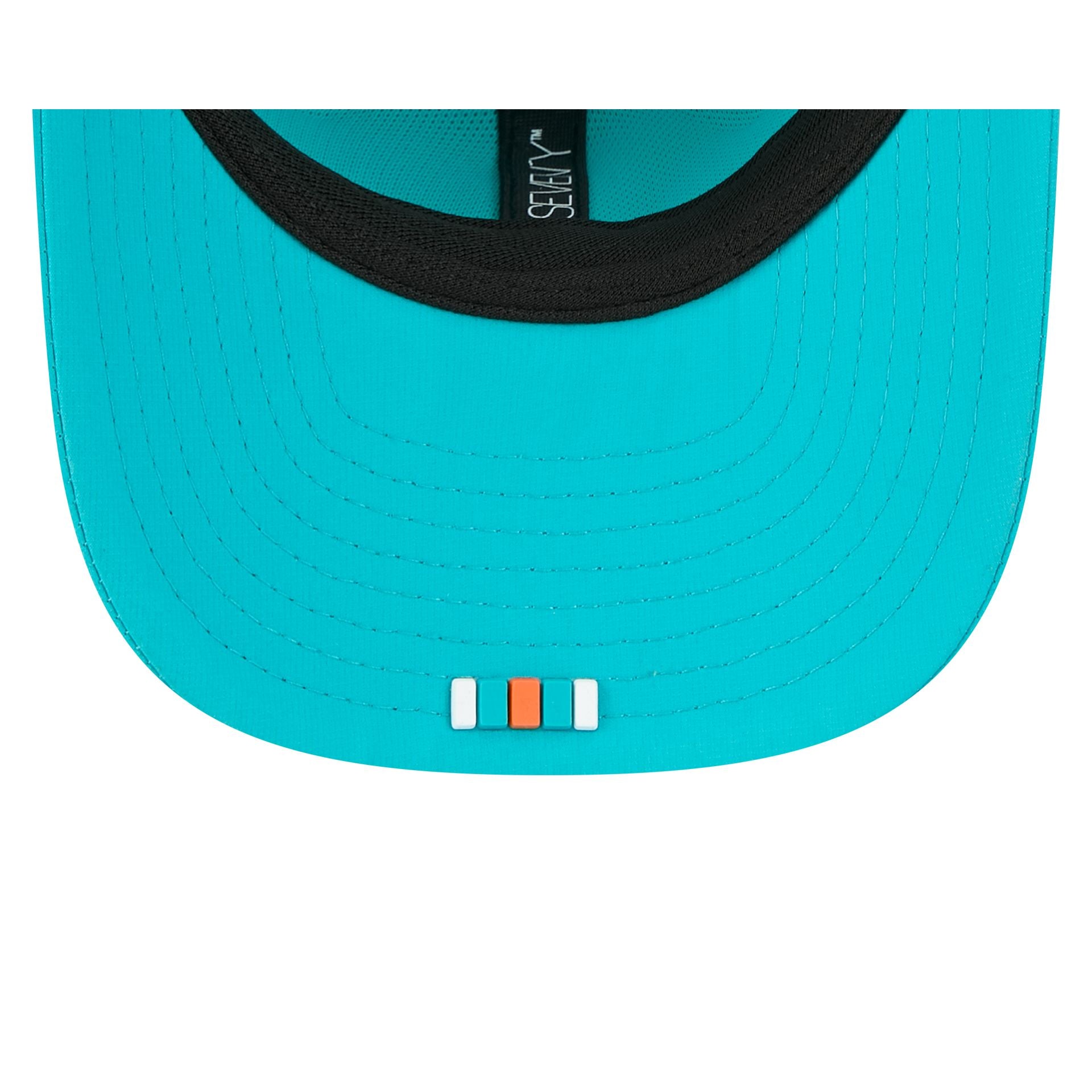 Miami Dolphins 2025 Sideline Hot Weather 9SEVENTY Trucker Hat