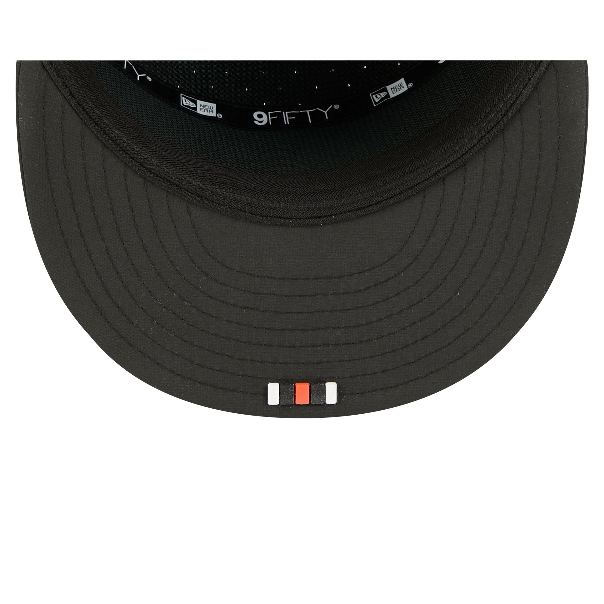 Cincinnati Bengals 2025 Sideline Hot Weather Split Panel 9FIFTY Snapback Hat