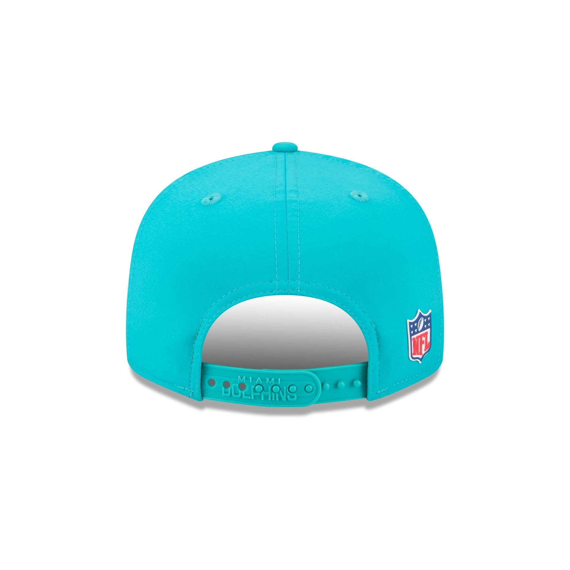 Miami Dolphins 2025 Sideline Hot Weather Split Panel 9FIFTY Snapback Hat