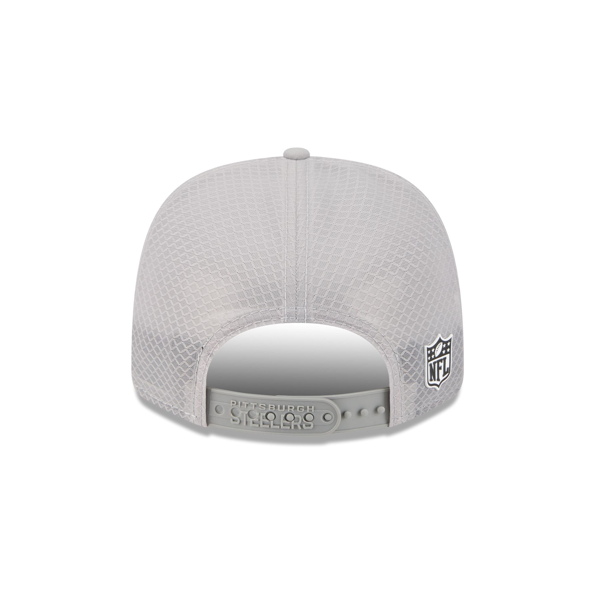 Pittsburgh Steelers 2025 Sideline Hot Weather Gray 9SEVENTY Trucker Hat
