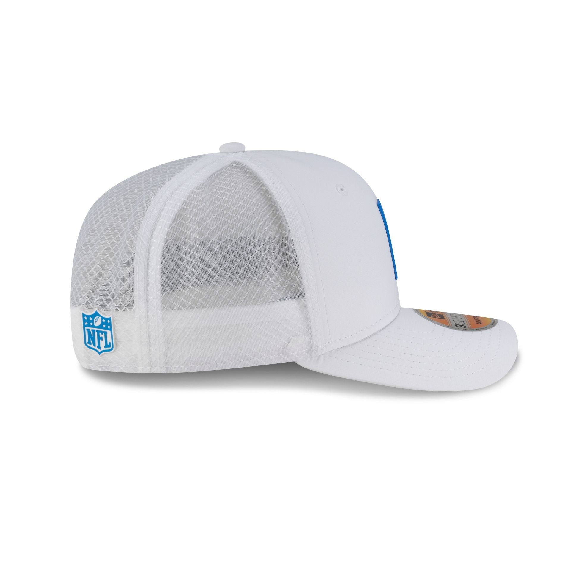 Detroit Lions 2025 Sideline Hot Weather White 9SEVENTY Trucker Hat