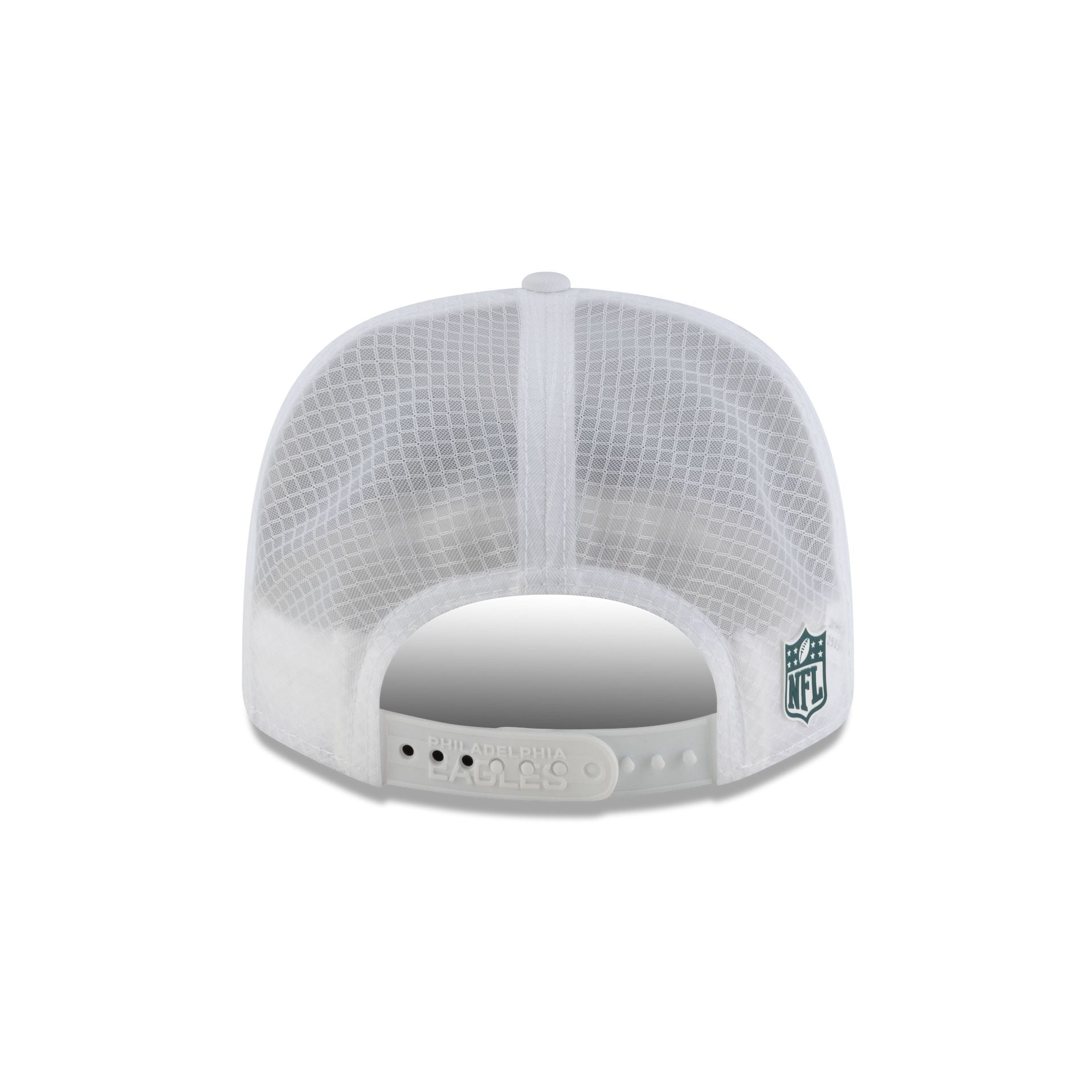 Philadelphia Eagles 2025 Sideline Hot Weather White 9SEVENTY Trucker Hat