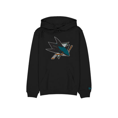 San Jose Sharks Wash Logo Hoodie