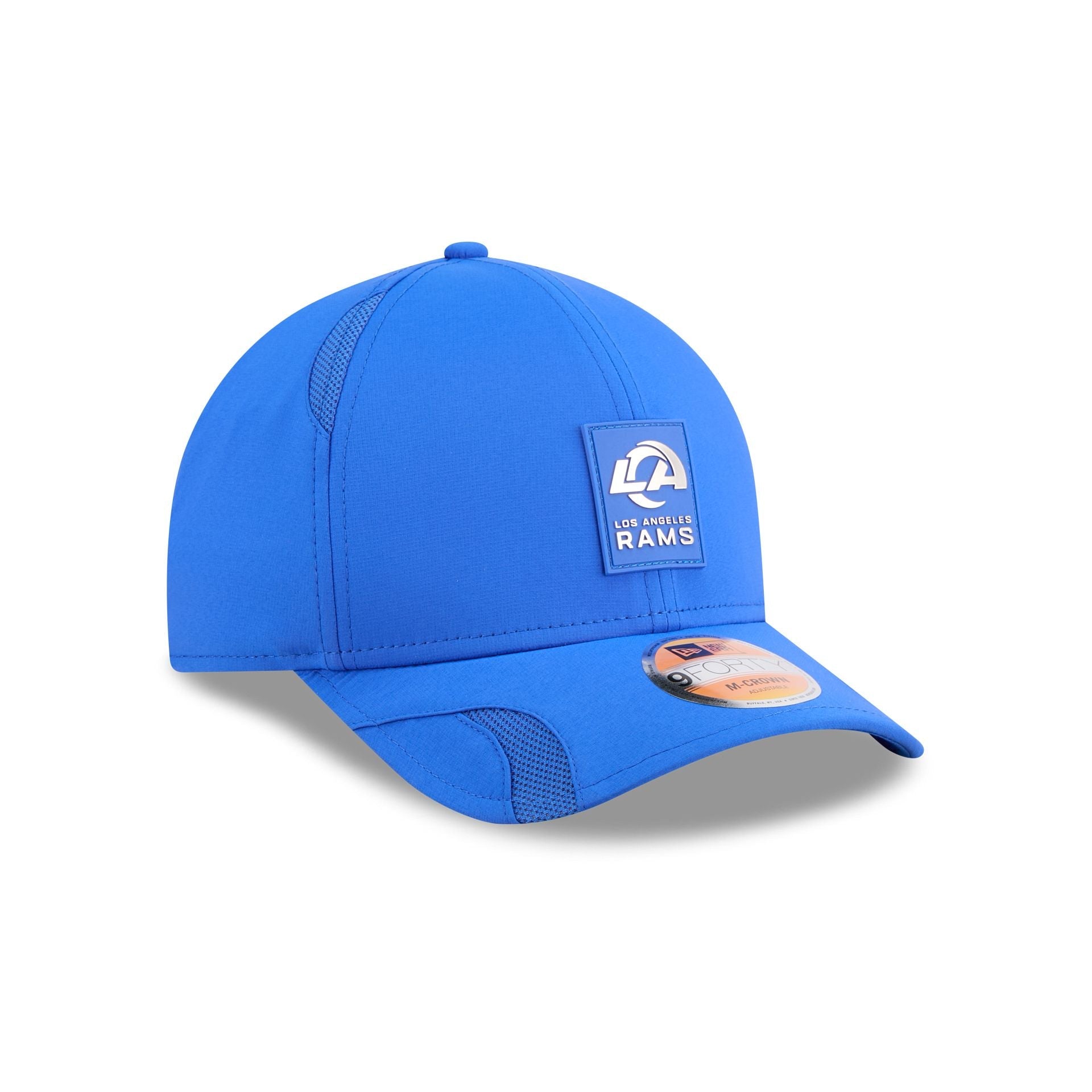 Los Angeles Rams 2025 Sideline Hot Weather 9FORTY M-Crown Snapback Hat
