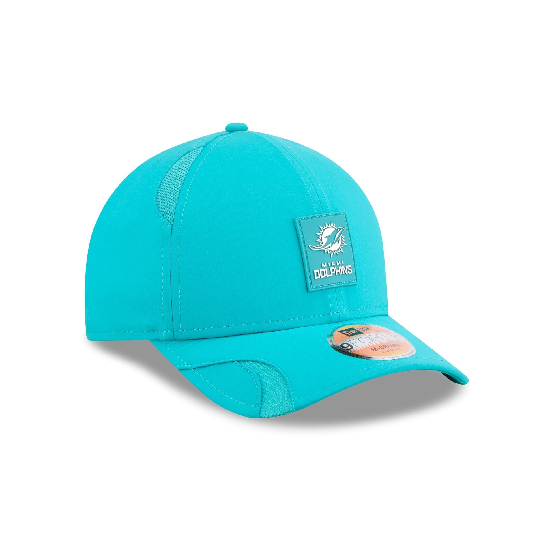 Miami Dolphins 2025 Sideline Hot Weather 9FORTY M-Crown Snapback Hat
