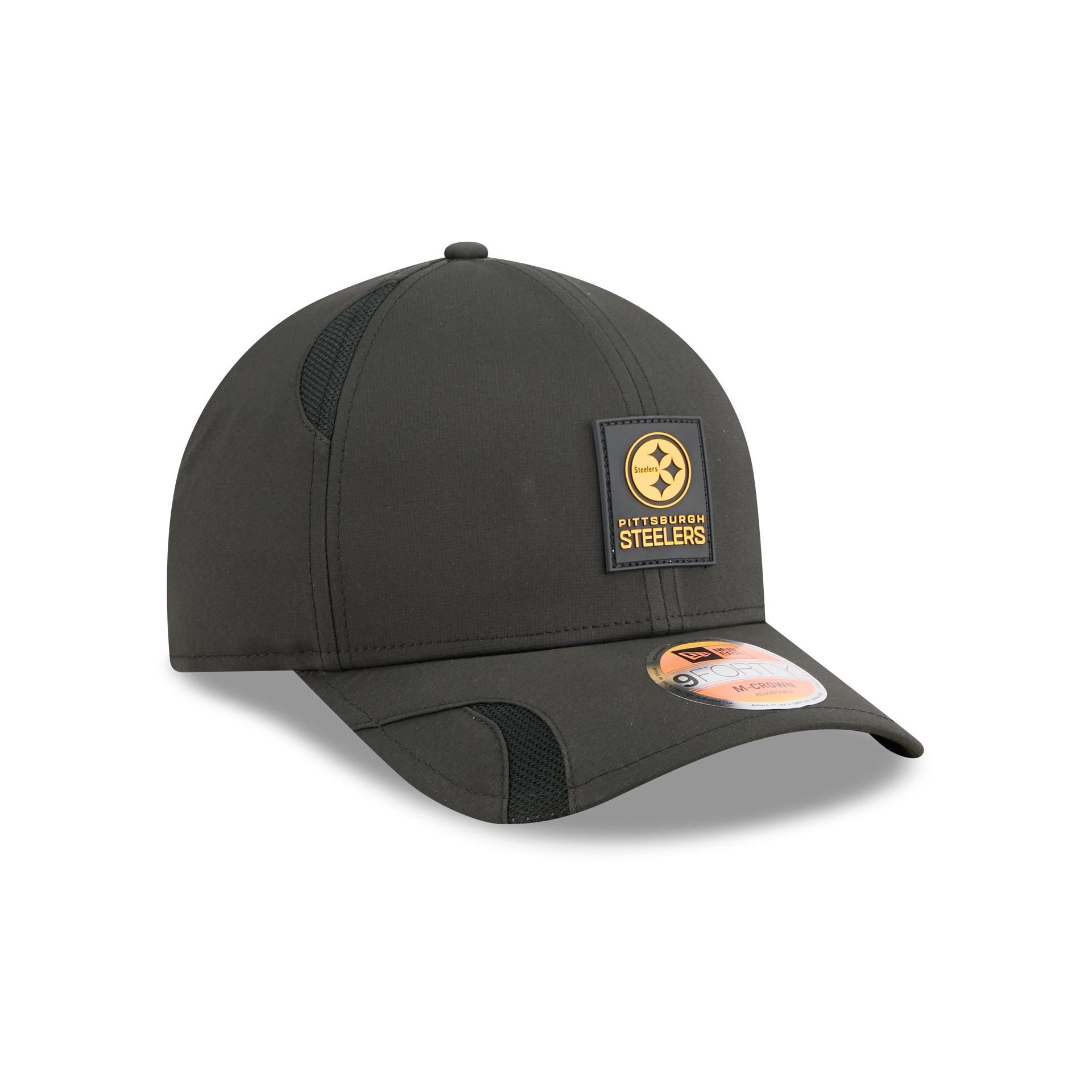 Pittsburgh Steelers 2025 Sideline Hot Weather 9FORTY M-Crown Snapback Hat