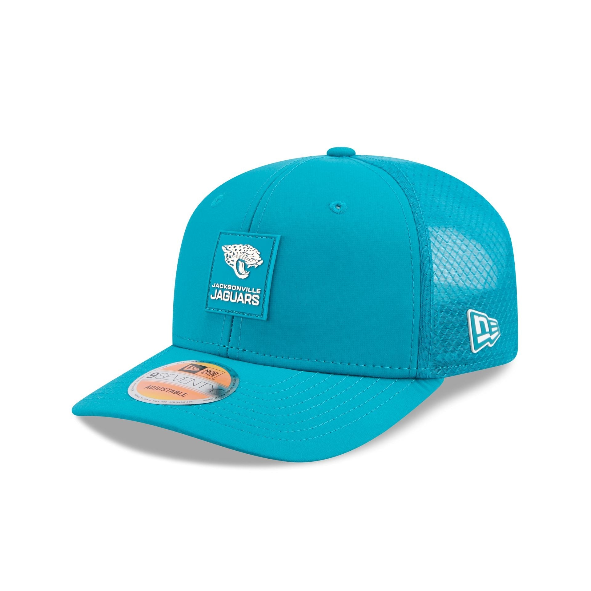 Jacksonville Jaguars 2025 Sideline Hot Weather 9SEVENTY Trucker Hat