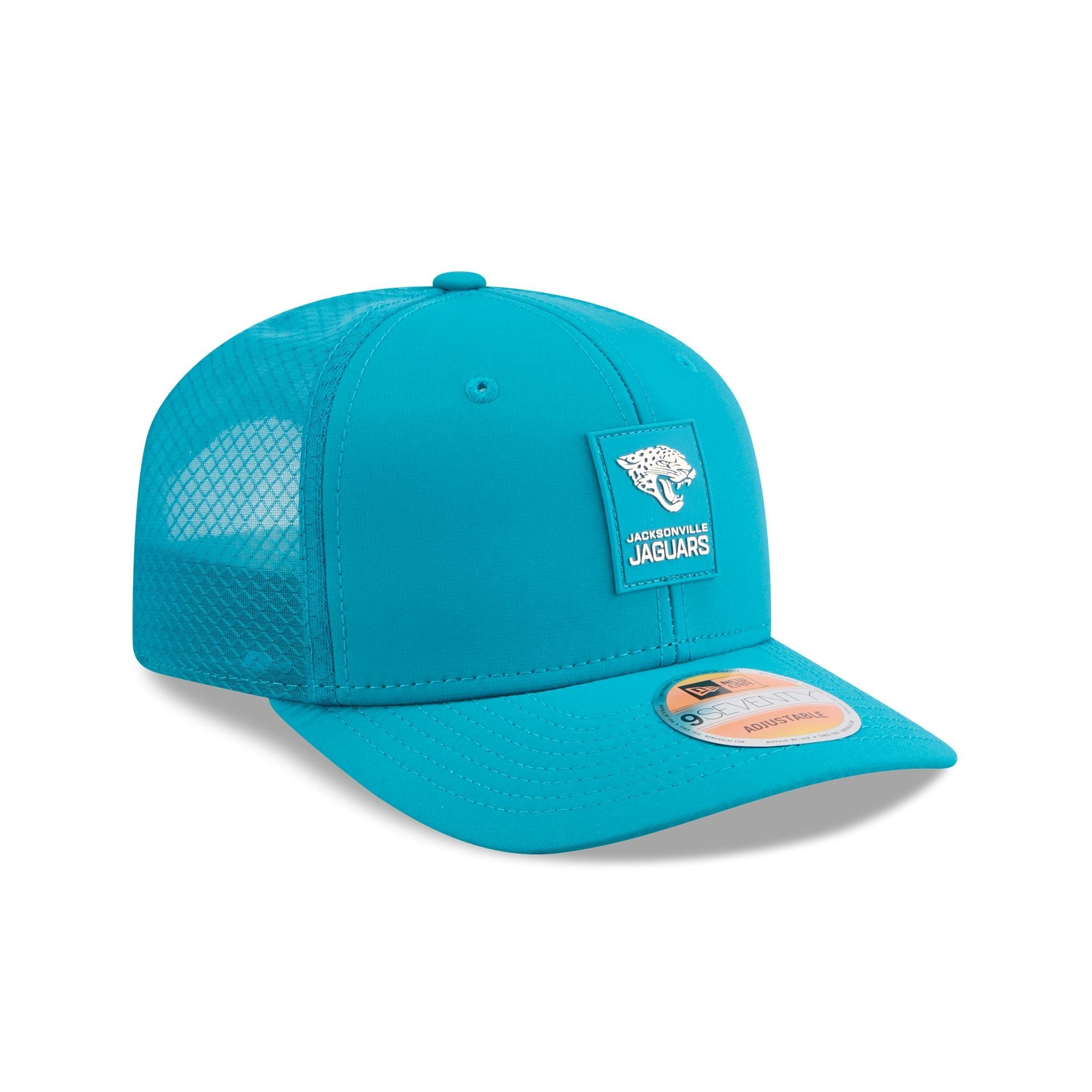 Jacksonville Jaguars 2025 Sideline Hot Weather 9SEVENTY Trucker Hat
