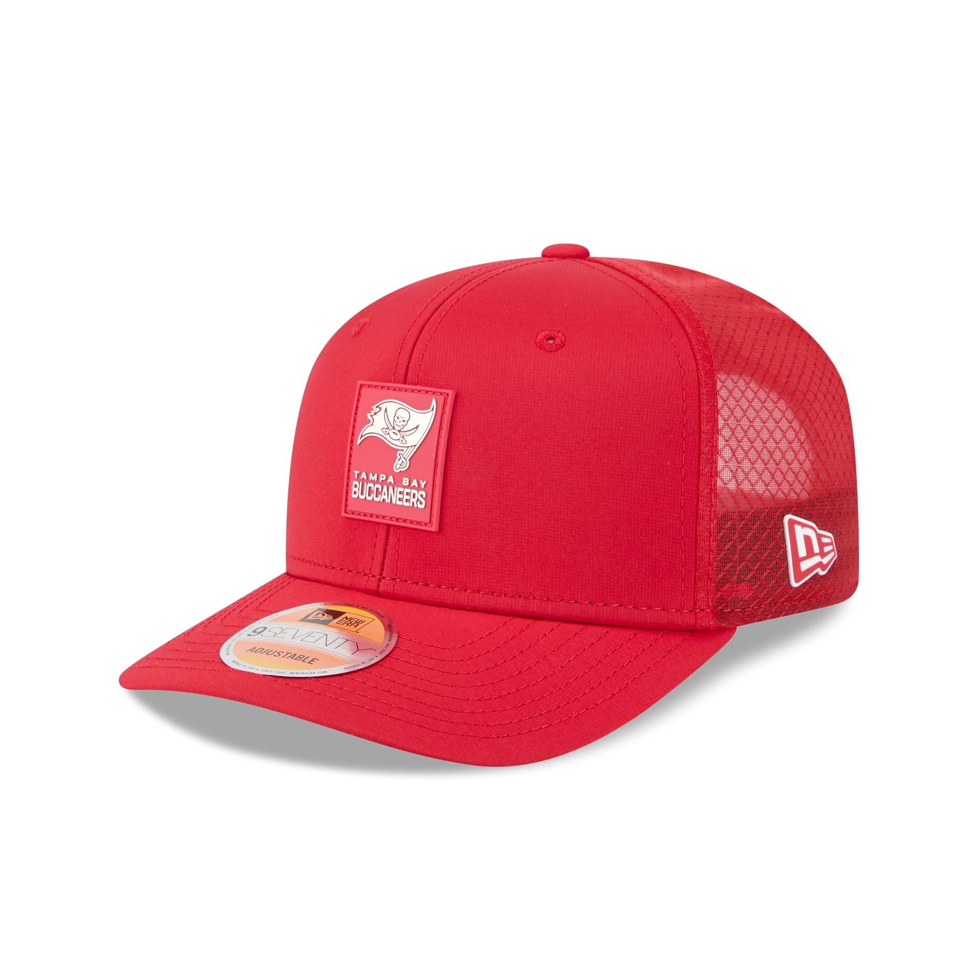 Tampa Bay Buccaneers 2025 Sideline Hot Weather 9SEVENTY Trucker Hat