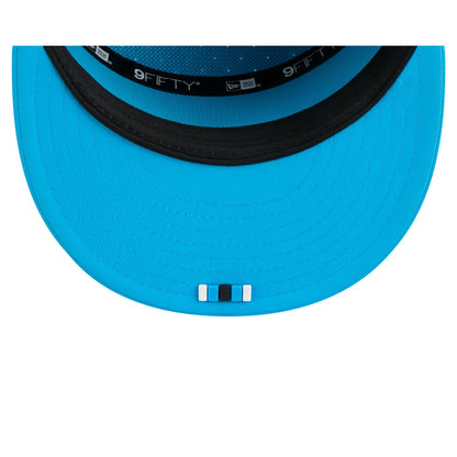 Carolina Panthers 2025 Sideline Hot Weather Split Panel 9FIFTY Snapback Hat