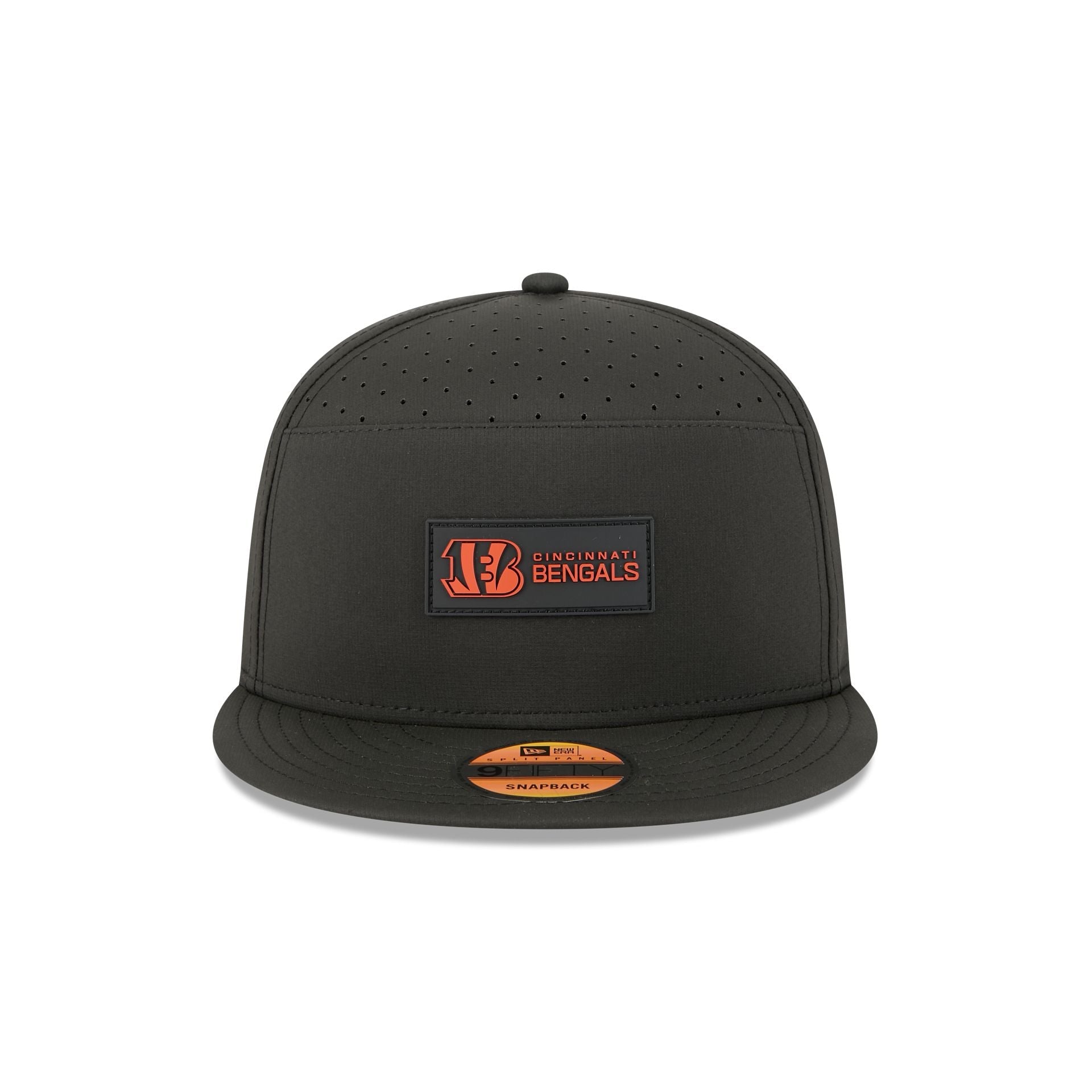 Cincinnati Bengals 2025 Sideline Hot Weather Split Panel 9FIFTY Snapback Hat