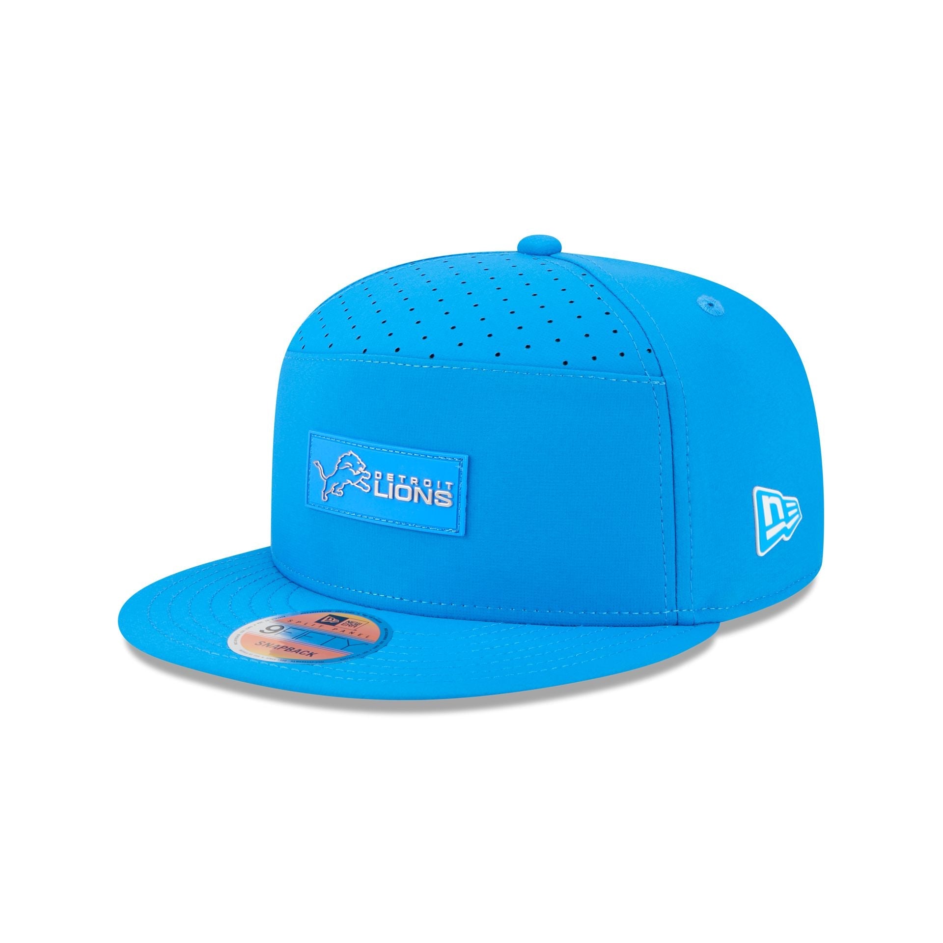 Detroit Lions 2025 Sideline Hot Weather Split Panel 9FIFTY Snapback Hat