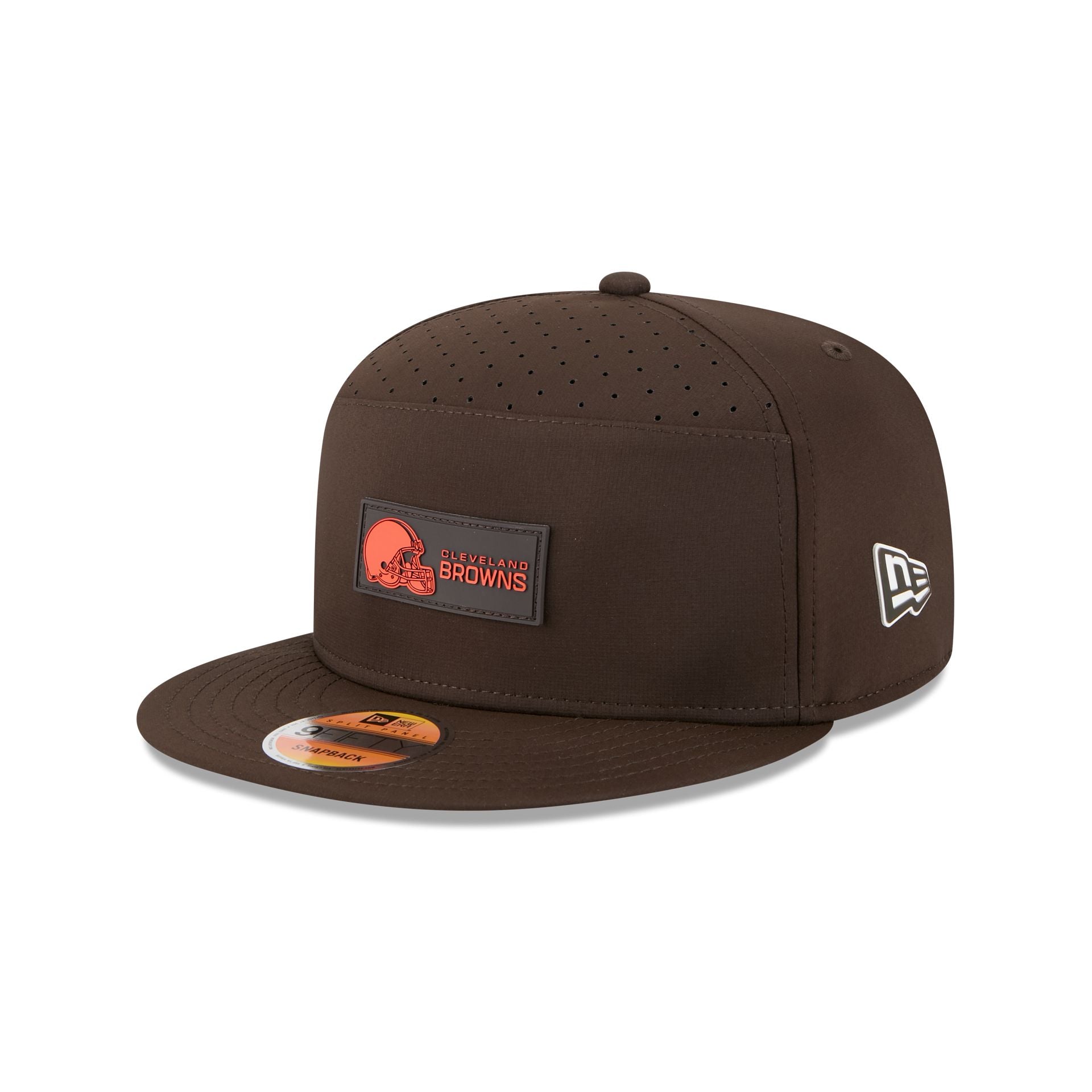 Cleveland Browns 2025 Sideline Hot Weather Split Panel 9FIFTY Snapback Hat