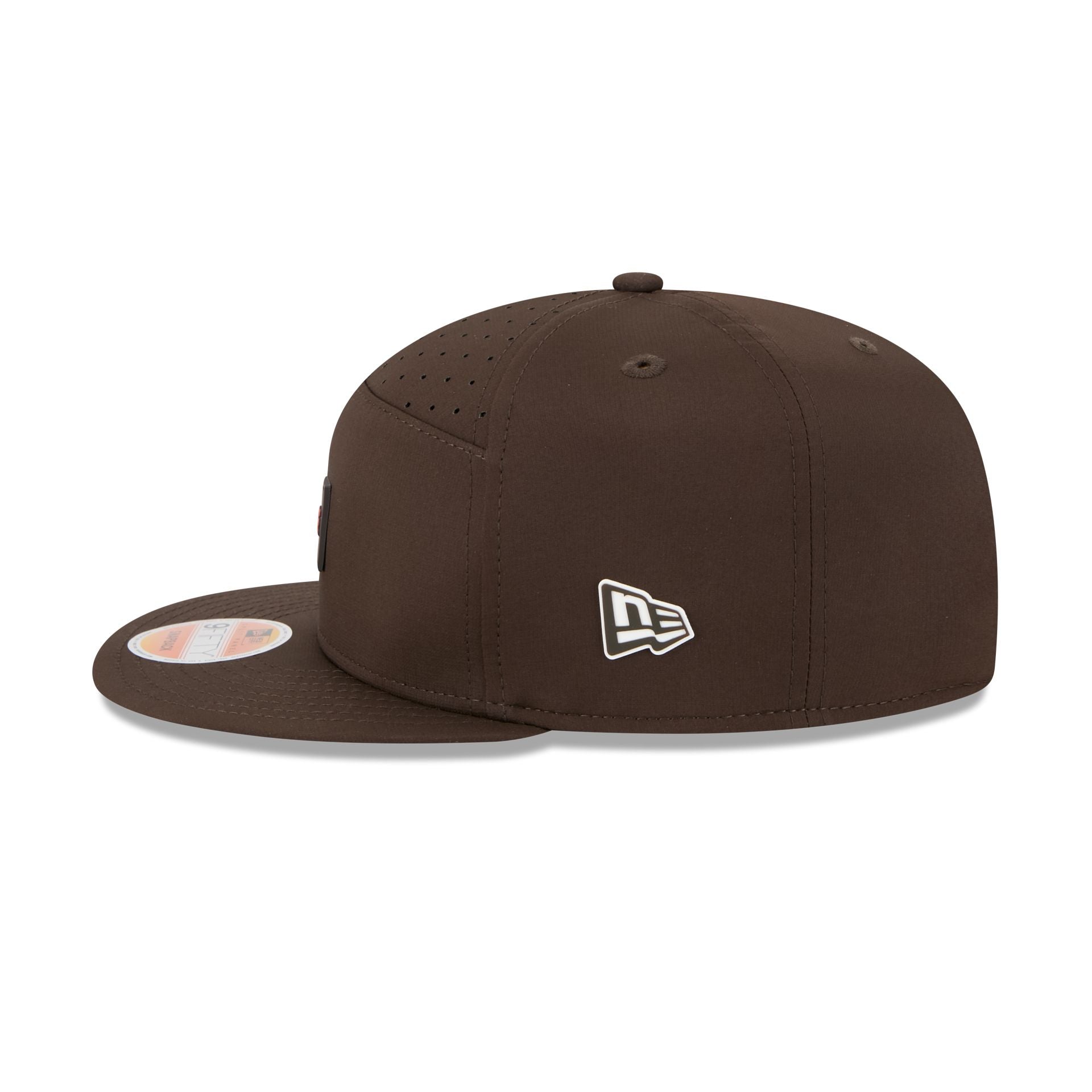 Cleveland Browns 2025 Sideline Hot Weather Split Panel 9FIFTY Snapback Hat