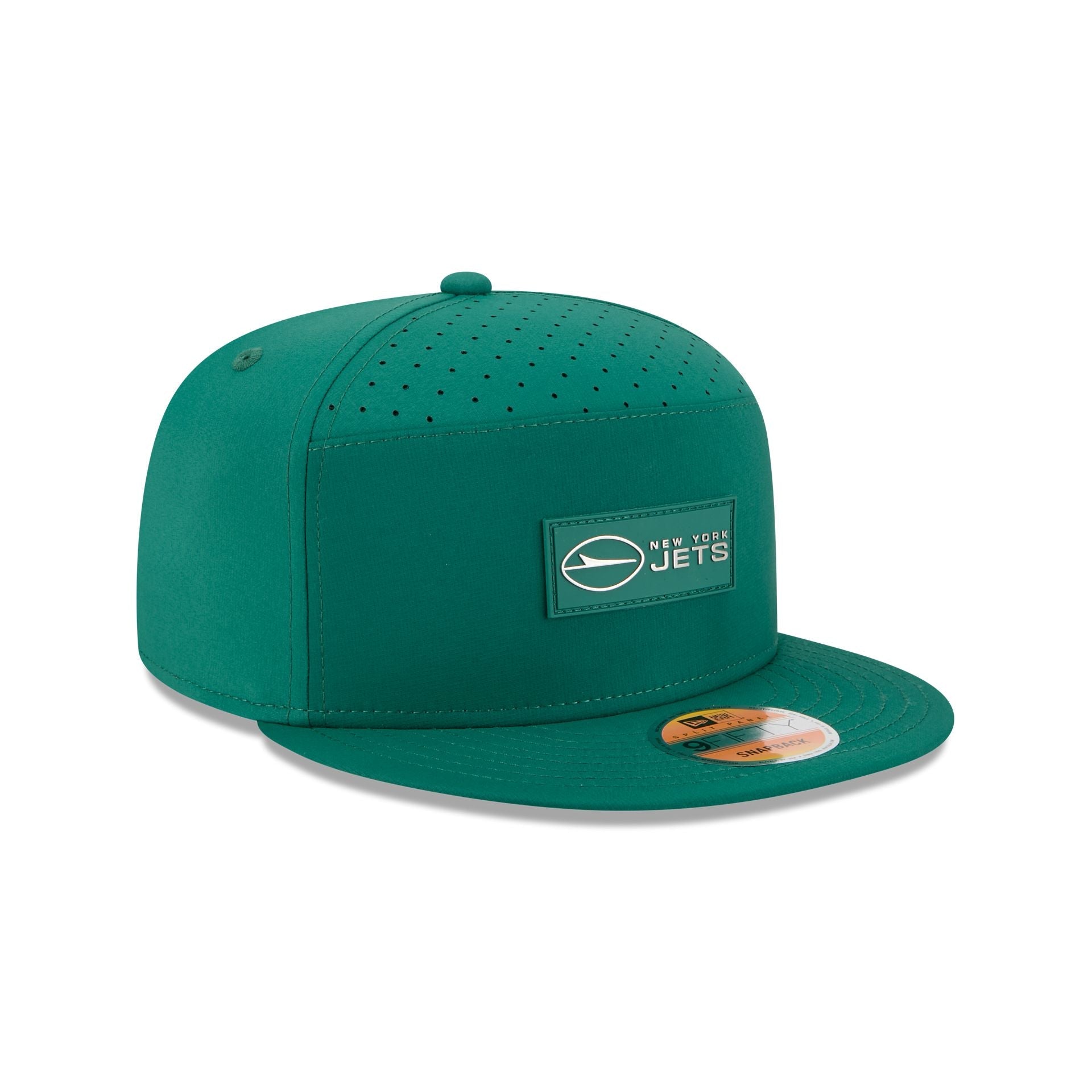 New York Jets 2025 Sideline Hot Weather Split Panel 9FIFTY Snapback Hat