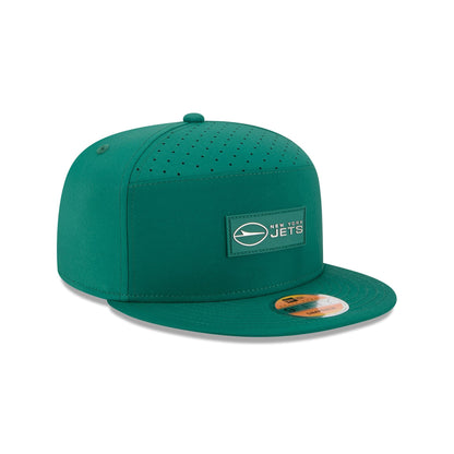 New York Jets 2025 Sideline Hot Weather Split Panel 9FIFTY Snapback Hat