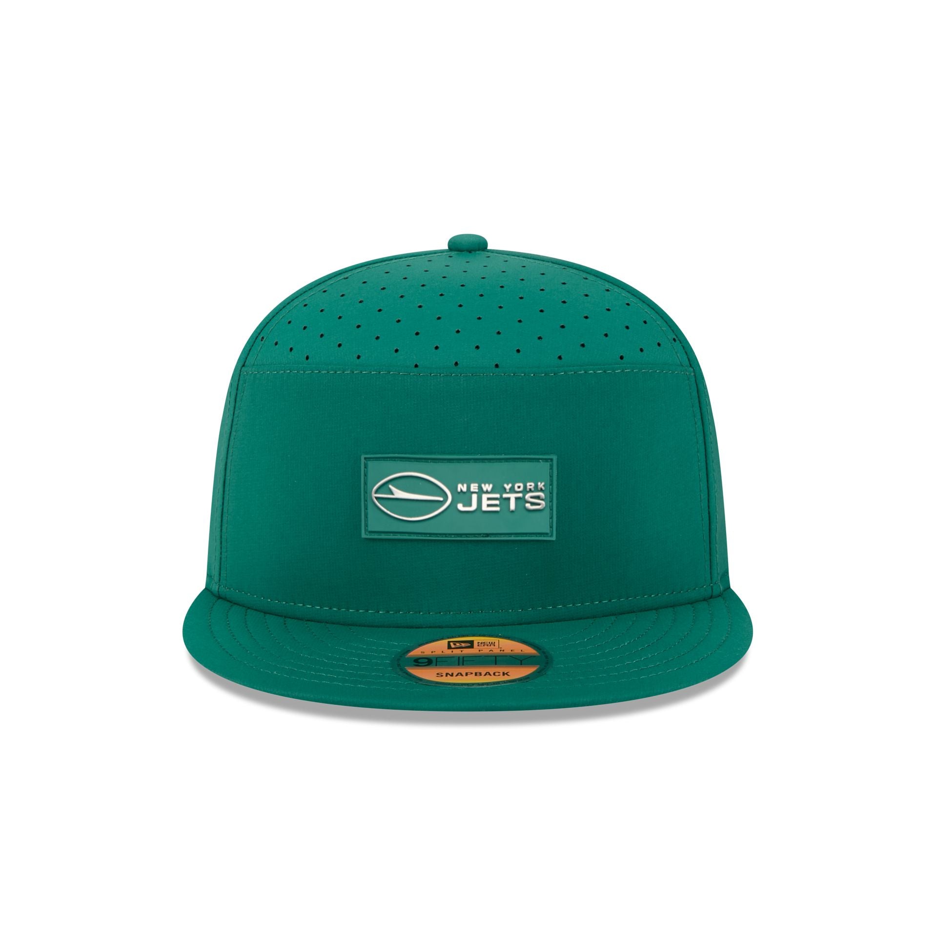 New York Jets 2025 Sideline Hot Weather Split Panel 9FIFTY Snapback Hat
