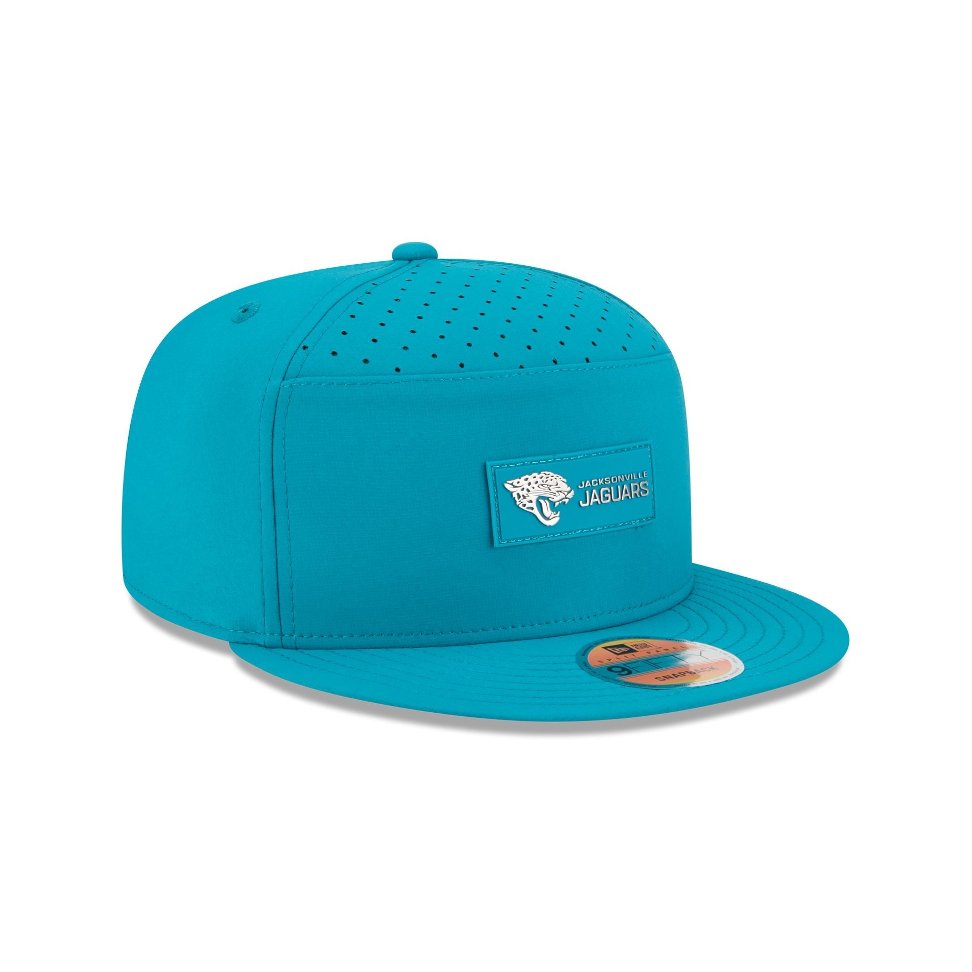 Jacksonville Jaguars 2025 Sideline Hot Weather Split Panel 9FIFTY Snapback Hat
