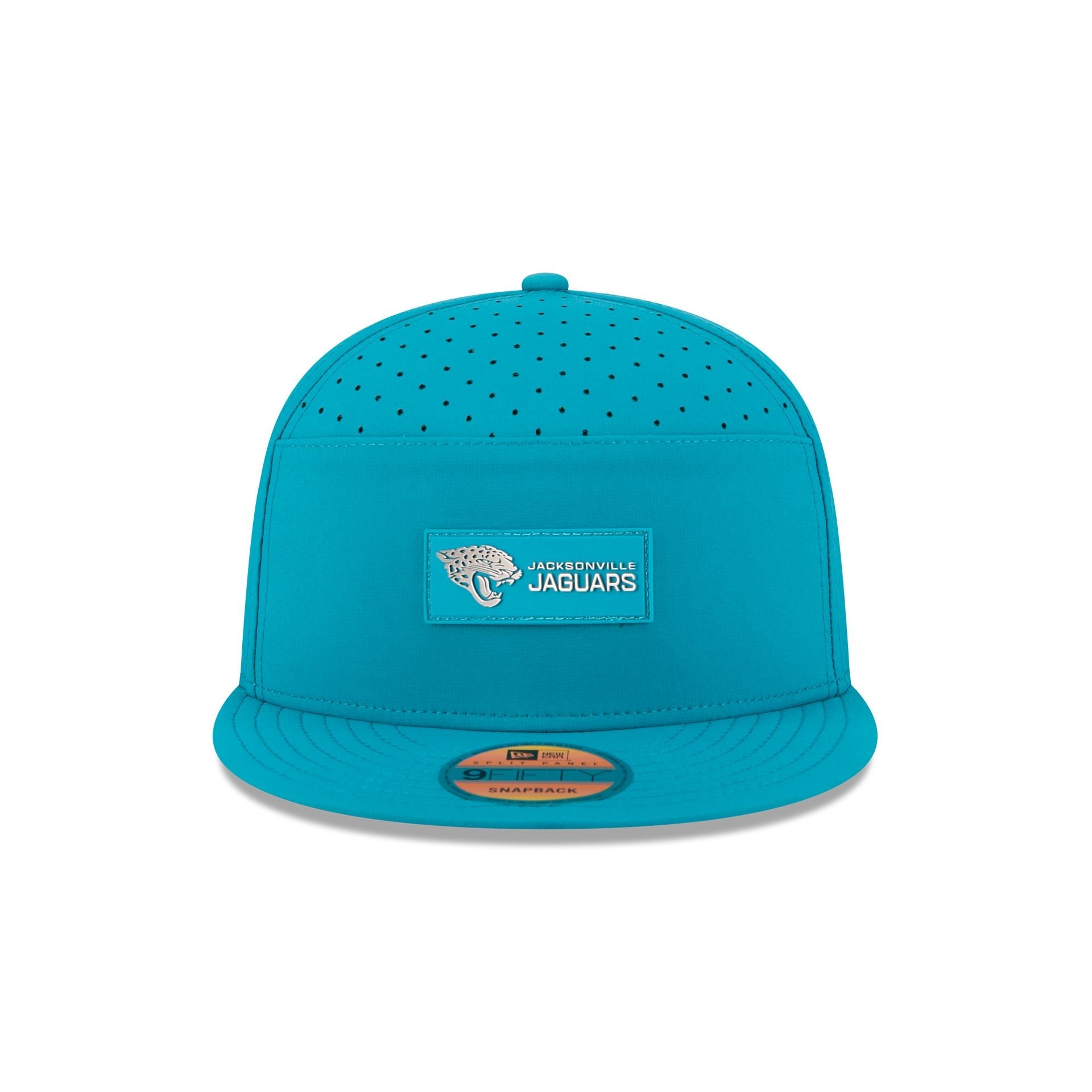 Jacksonville Jaguars 2025 Sideline Hot Weather Split Panel 9FIFTY Snapback Hat