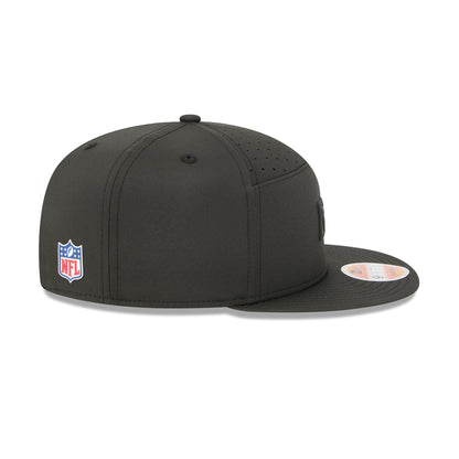 Las Vegas Raiders 2025 Sideline Hot Weather Split Panel 9FIFTY Snapback Hat
