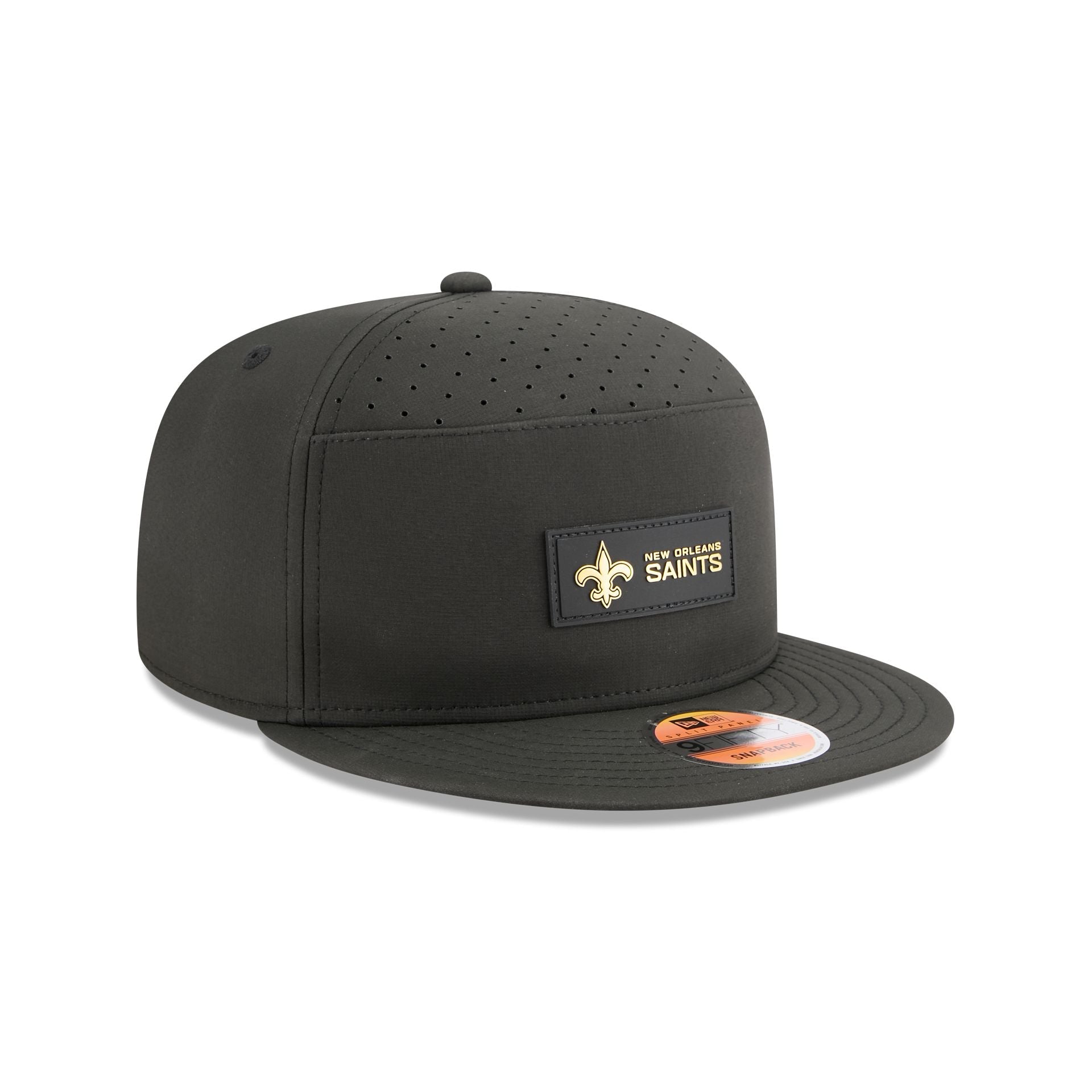 New Orleans Saints 2025 Sideline Hot Weather Split Panel 9FIFTY Snapback Hat