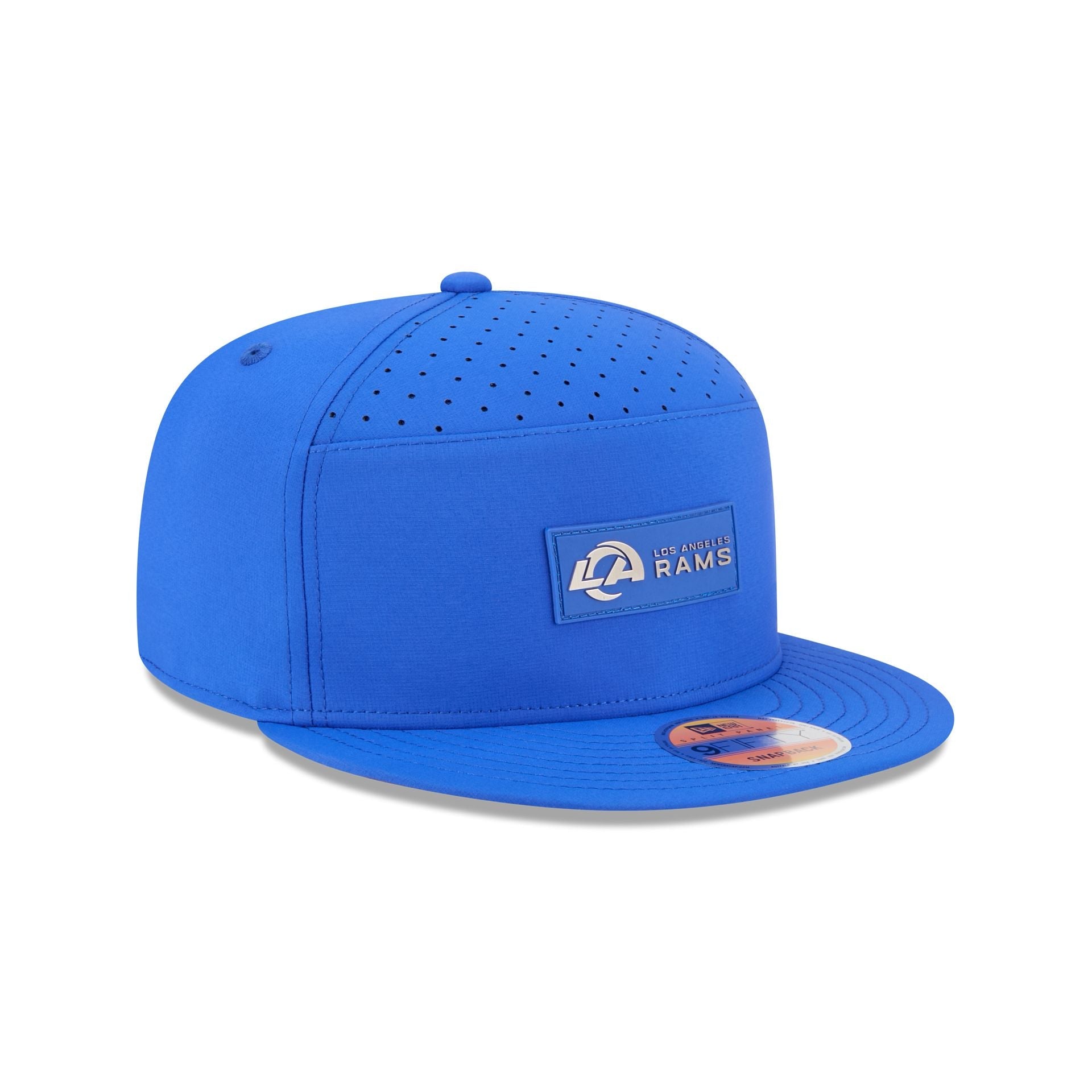 Los Angeles Rams 2025 Sideline Hot Weather Split Panel 9FIFTY Snapback Hat