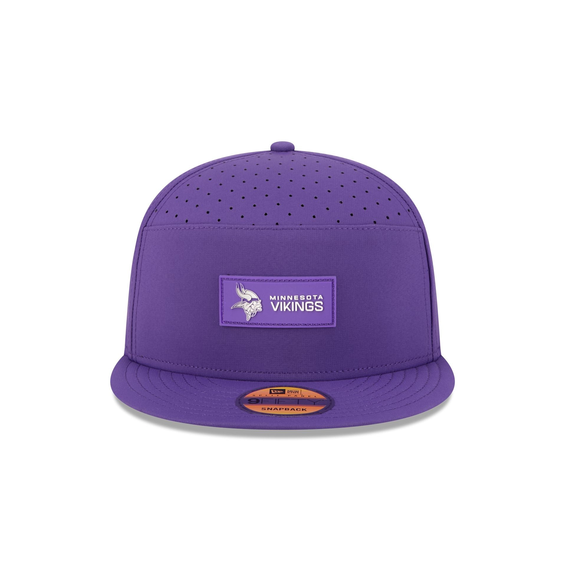 Minnesota Vikings 2025 Sideline Hot Weather Split Panel 9FIFTY Snapback Hat