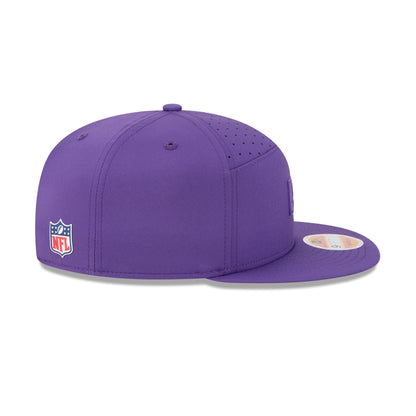Minnesota Vikings 2025 Sideline Hot Weather Split Panel 9FIFTY Snapback Hat