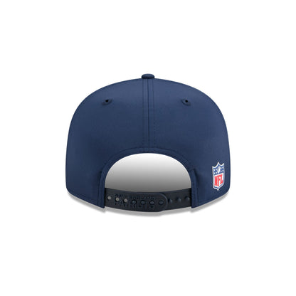 New England Patriots 2025 Sideline Hot Weather Split Panel 9FIFTY Snapback Hat