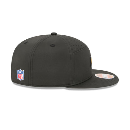 Pittsburgh Steelers 2025 Sideline Hot Weather Split Panel 9FIFTY Snapback Hat