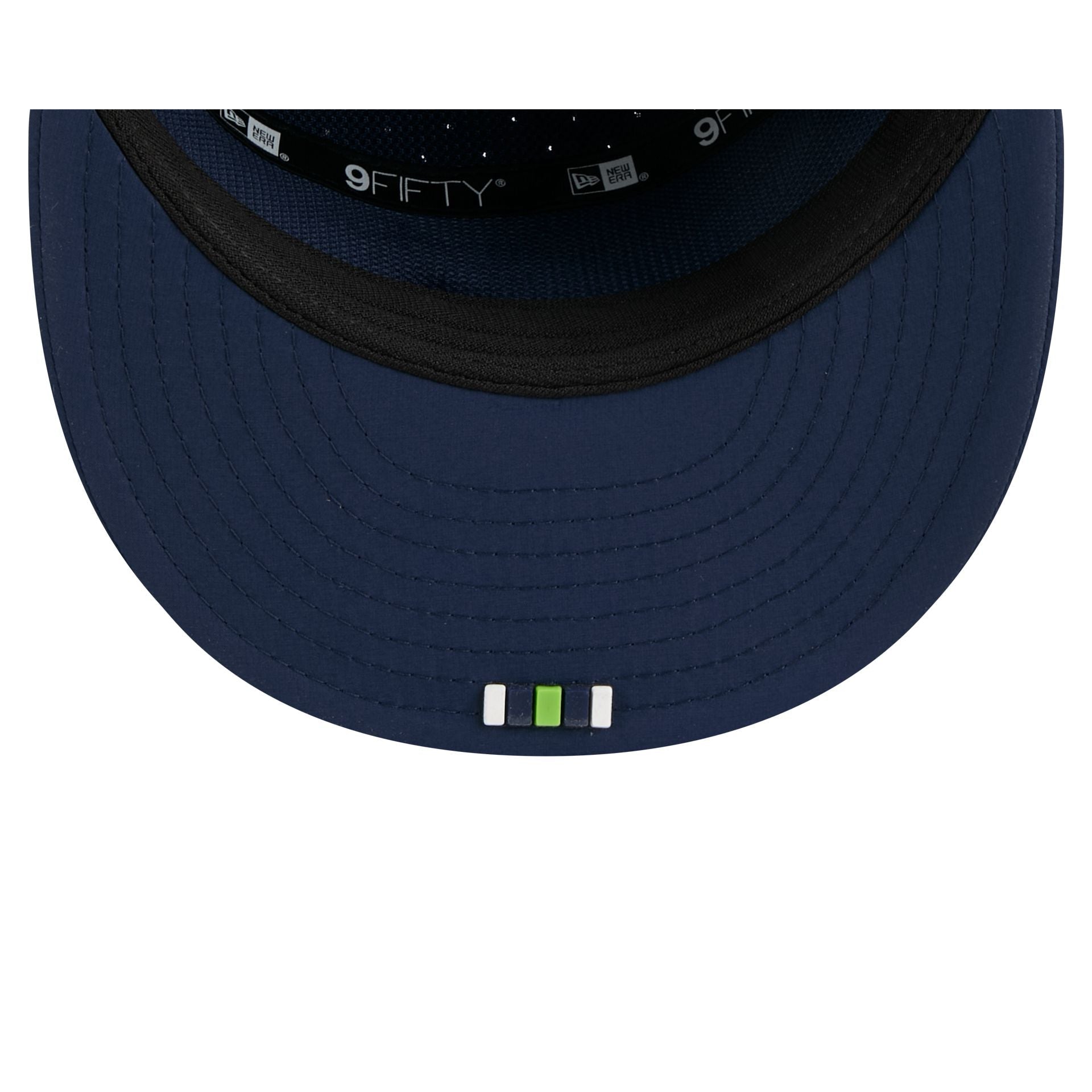 Seattle Seahawks 2025 Sideline Hot Weather Split Panel 9FIFTY Snapback Hat