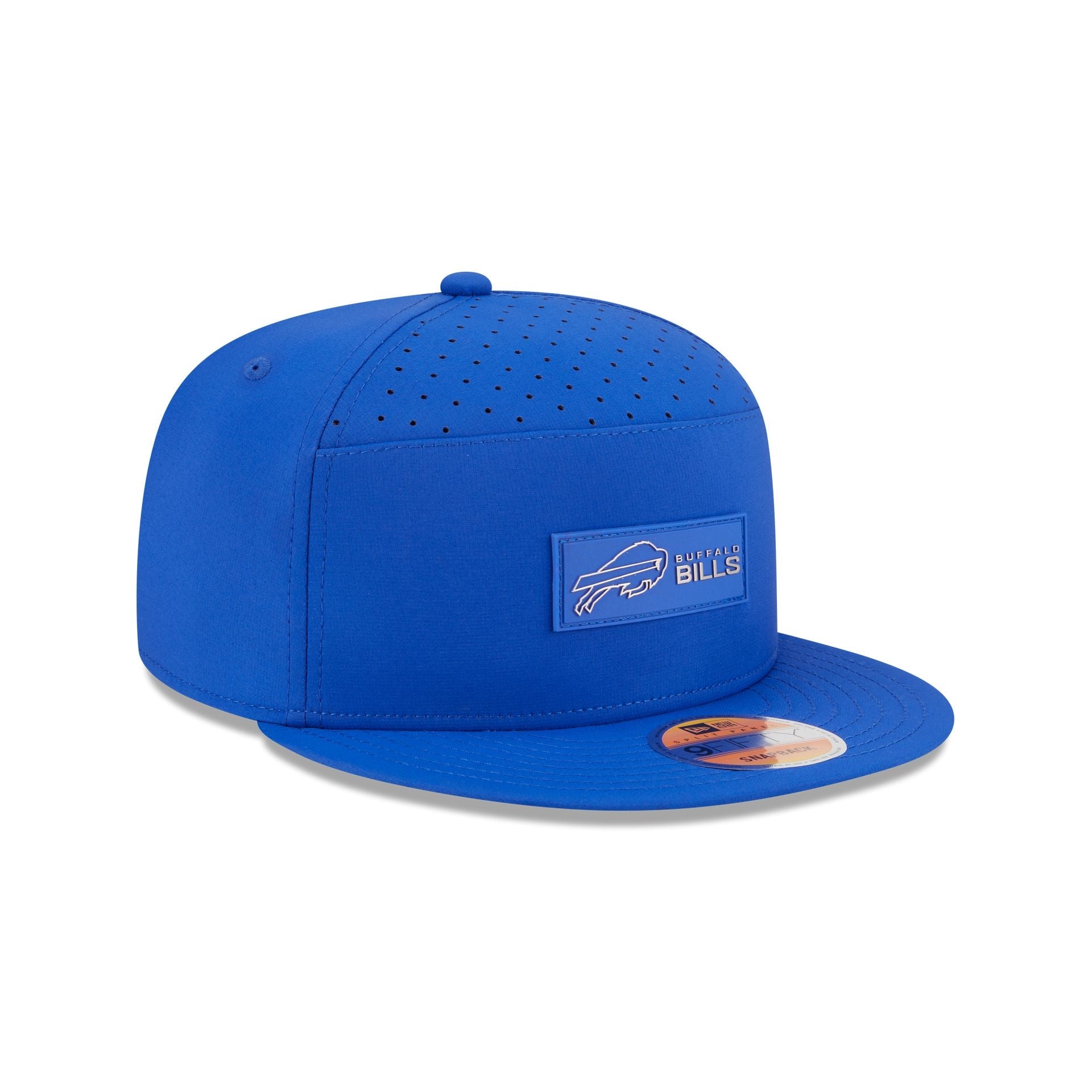 Buffalo Bills 2025 Sideline Hot Weather Split Panel 9FIFTY Snapback Hat