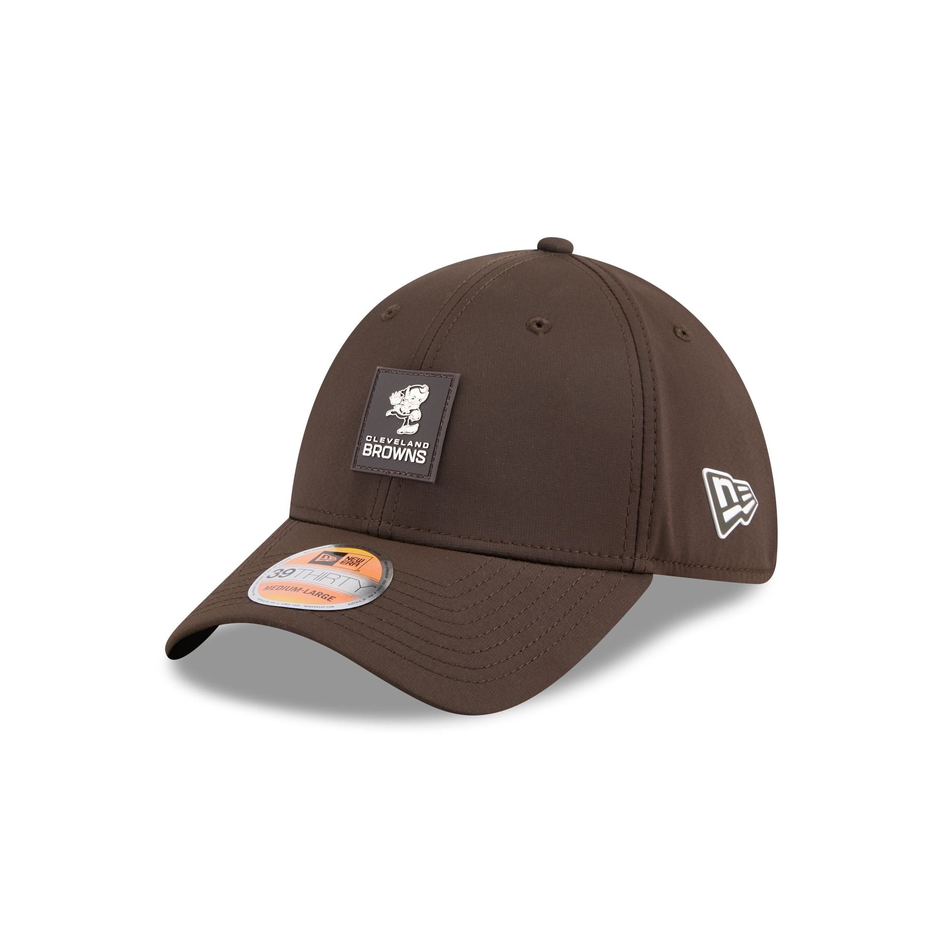 Cleveland Browns 2025 Sideline Hot Weather Historic 39THIRTY Stretch Fit Hat