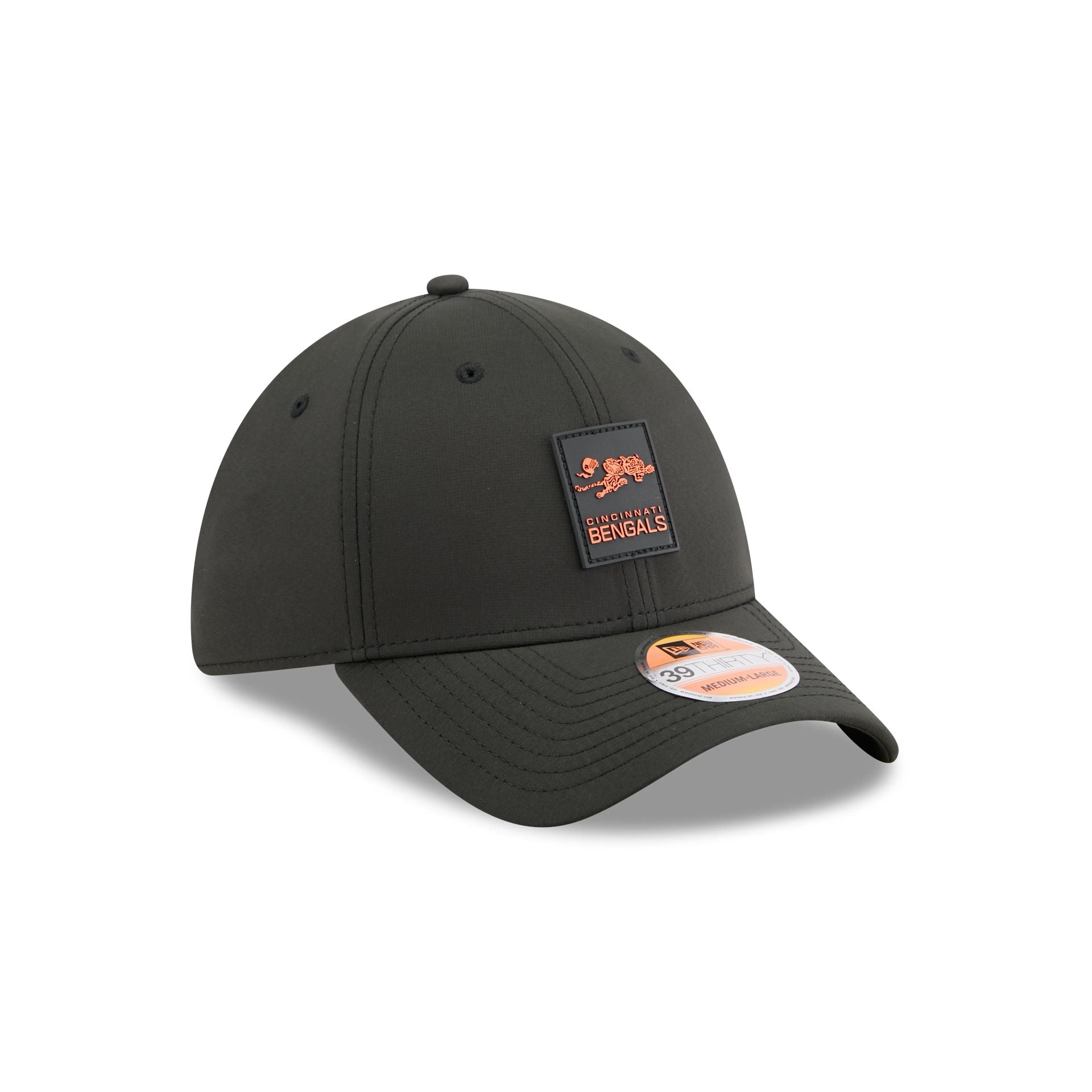 Cincinnati Bengals 2025 Sideline Hot Weather Historic 39THIRTY Stretch Fit Hat