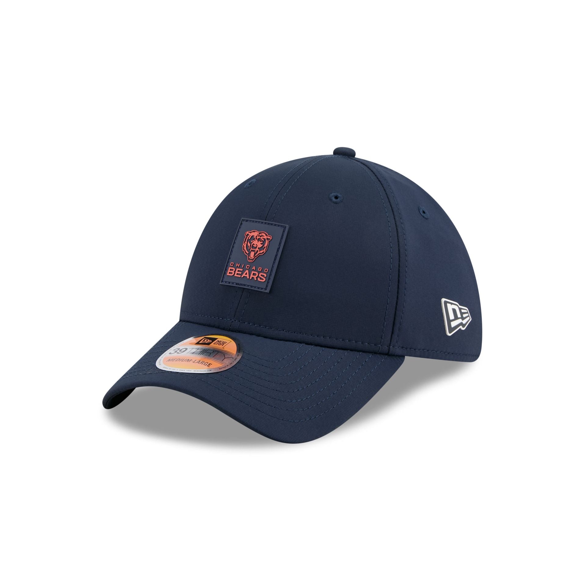 Chicago Bears 2025 Sideline Hot Weather Historic 39THIRTY Stretch Fit Hat
