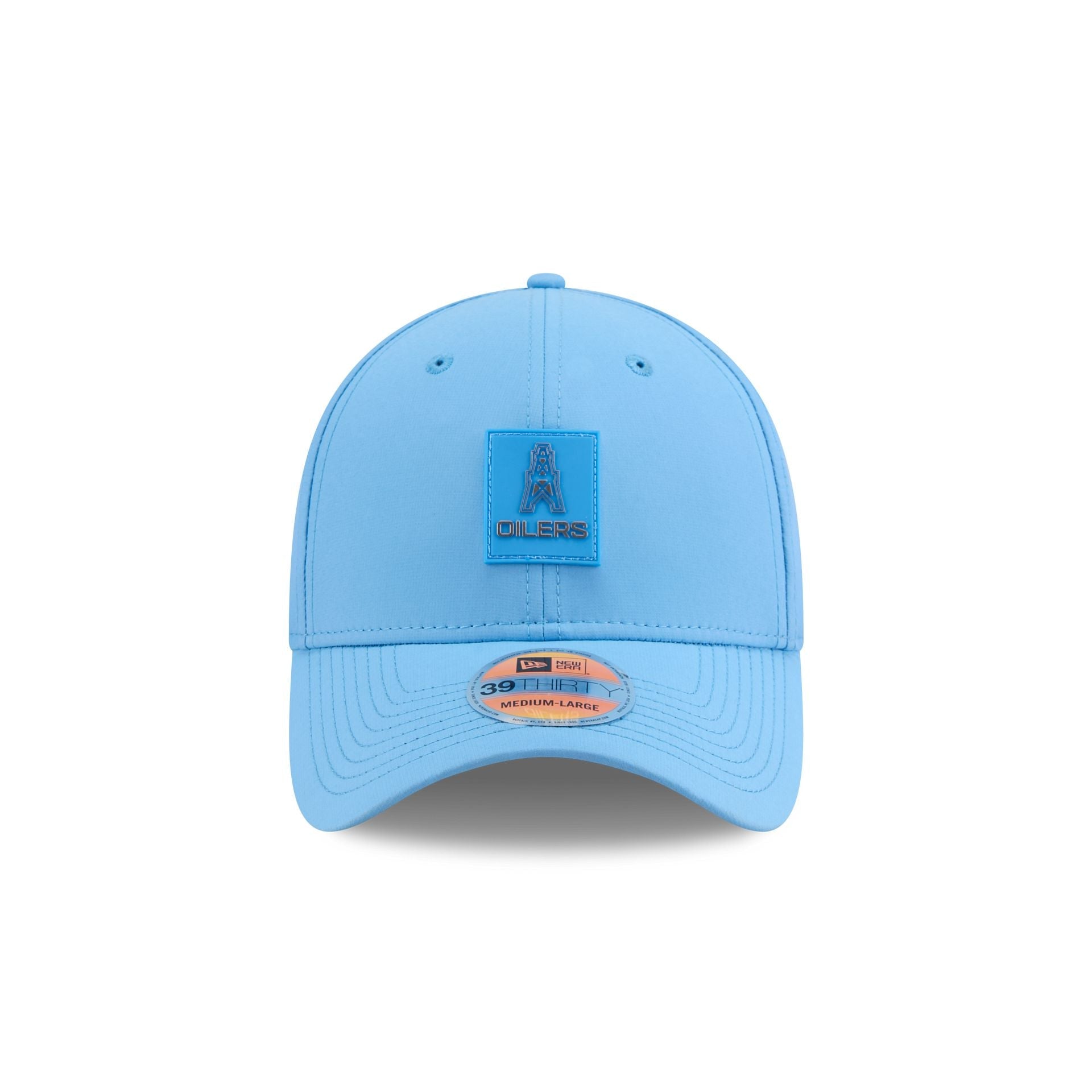 Oilers 2025 Sideline Hot Weather Historic 39THIRTY Stretch Fit Hat