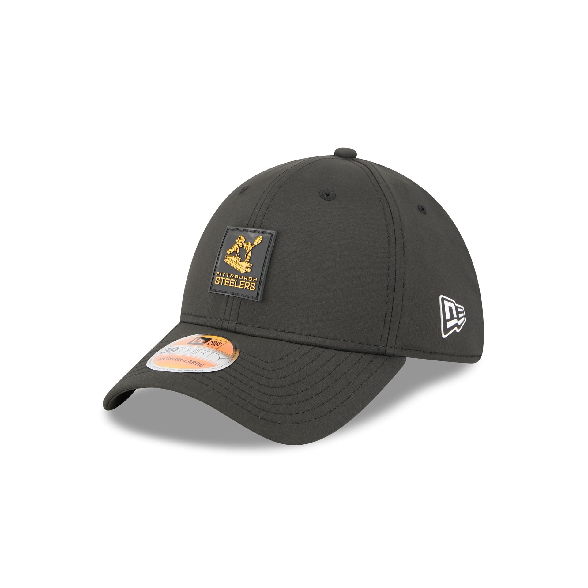 Pittsburgh Steelers 2025 Sideline Hot Weather Historic 39THIRTY Stretch Fit Hat