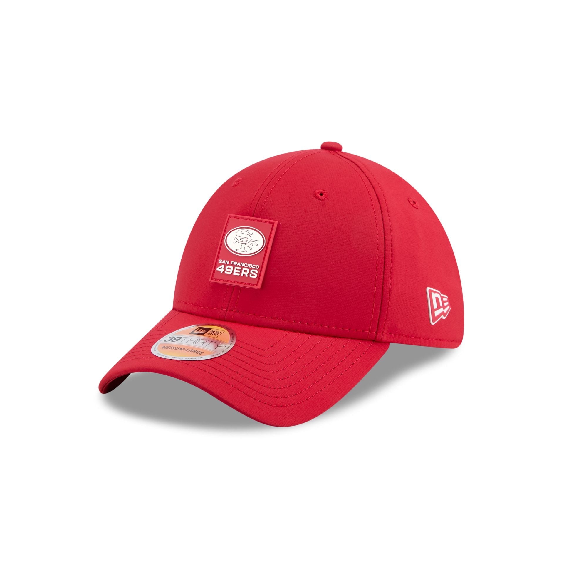 San Francisco 49ers 2025 Sideline Hot Weather Historic 39THIRTY Stretch Fit Hat