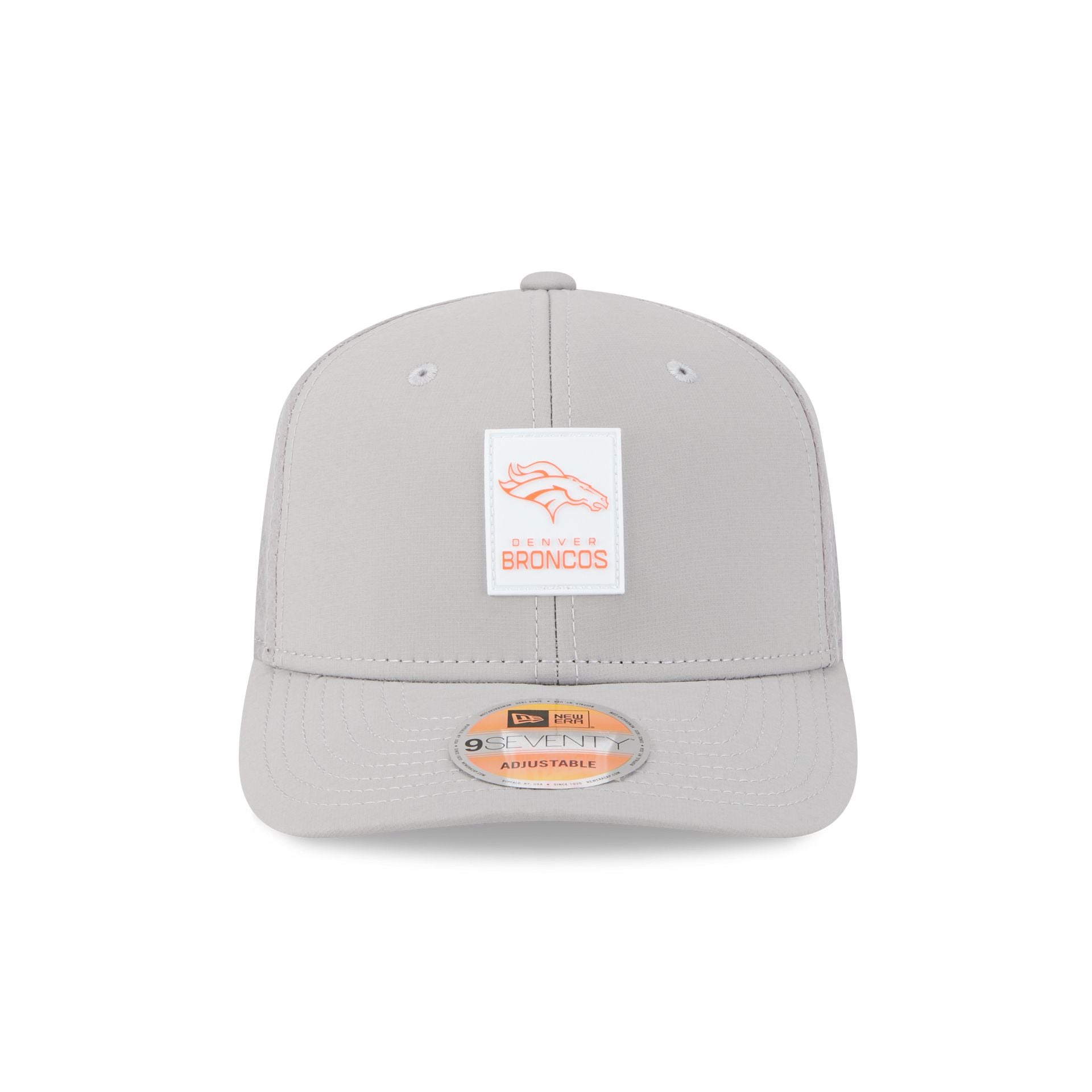 Denver Broncos 2025 Sideline Hot Weather Gray 9SEVENTY Trucker Hat