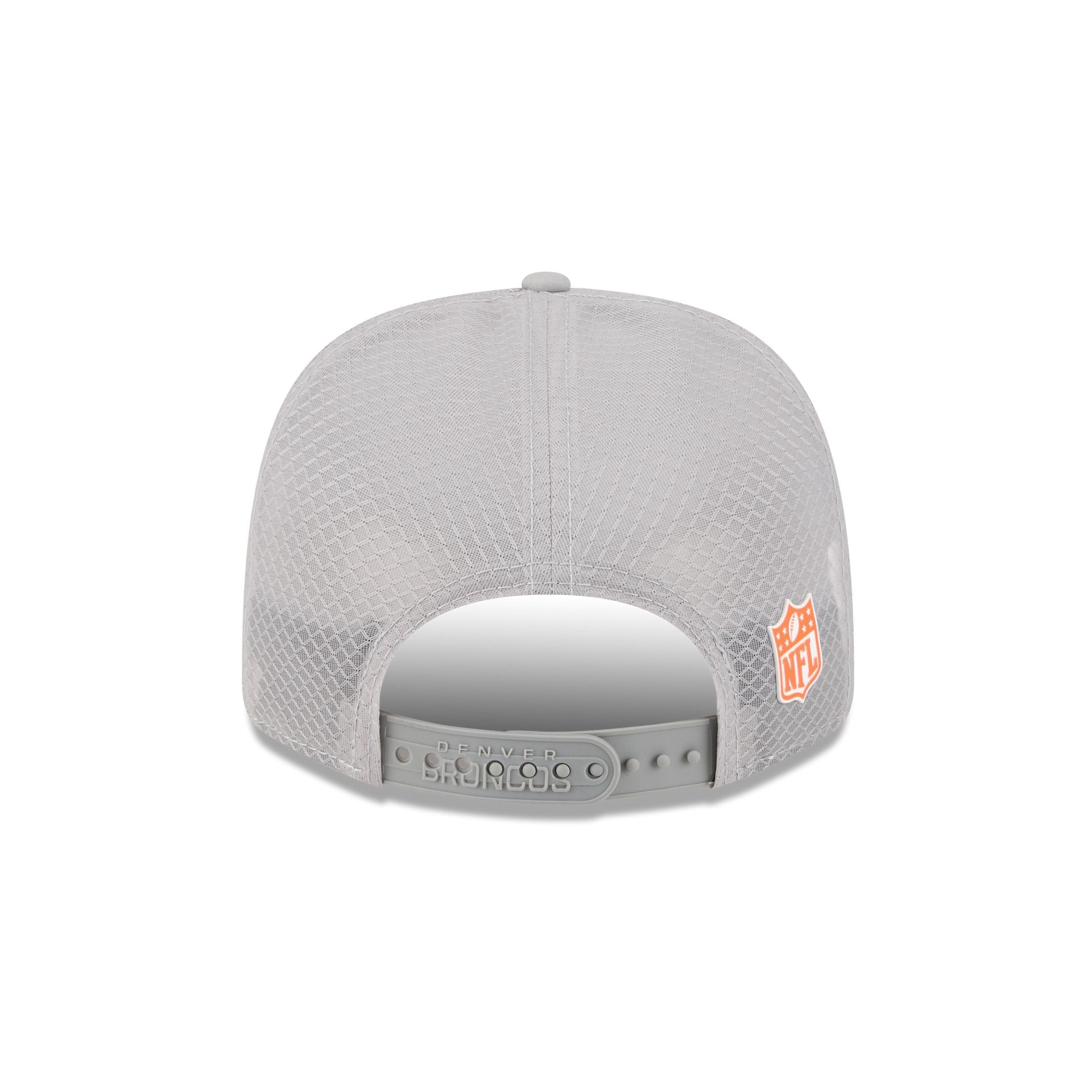 Denver Broncos 2025 Sideline Hot Weather Gray 9SEVENTY Trucker Hat