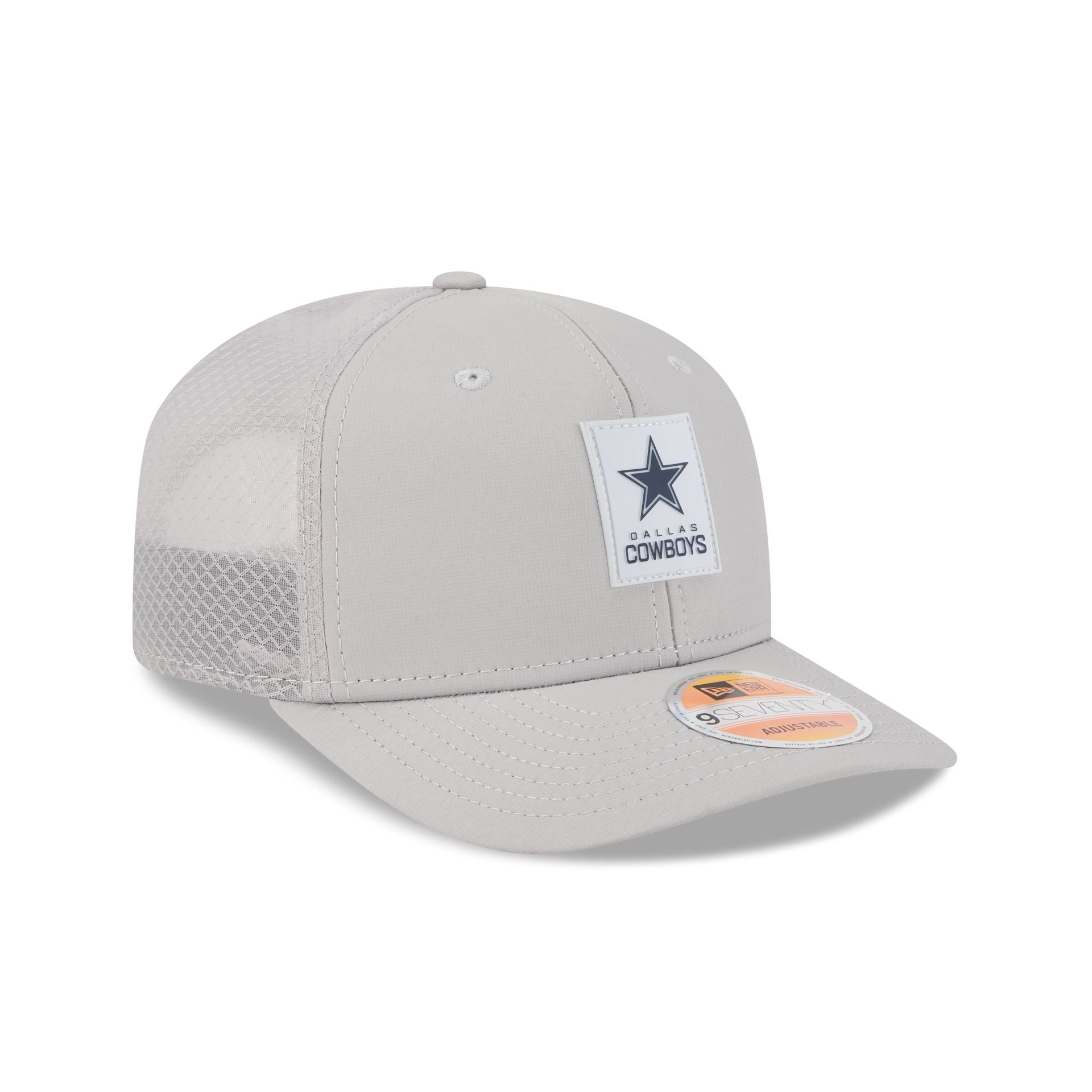 Dallas Cowboys 2025 Sideline Hot Weather Gray 9SEVENTY Trucker Hat