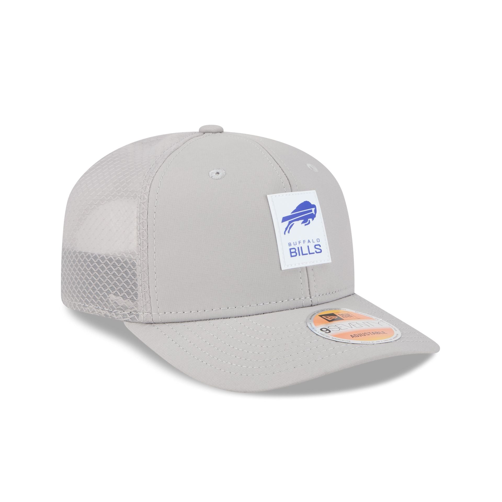 Buffalo Bills 2025 Sideline Hot Weather Gray 9SEVENTY Trucker Hat