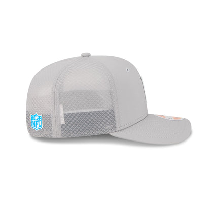 Detroit Lions 2025 Sideline Hot Weather Gray 9SEVENTY Trucker Hat