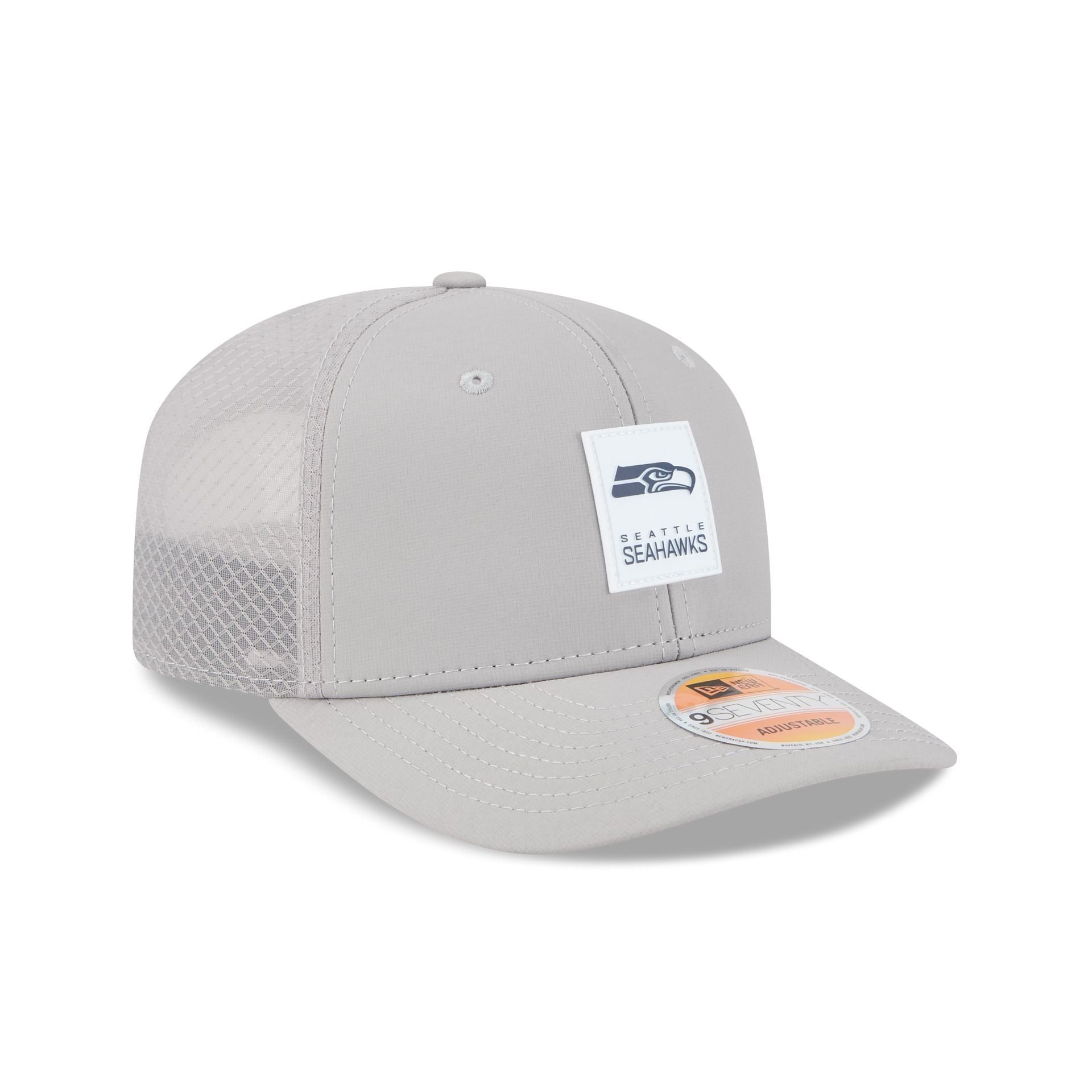 Seattle Seahawks 2025 Sideline Hot Weather Gray 9SEVENTY Trucker Hat