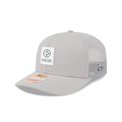 Pittsburgh Steelers 2025 Sideline Hot Weather Gray 9SEVENTY Trucker Hat