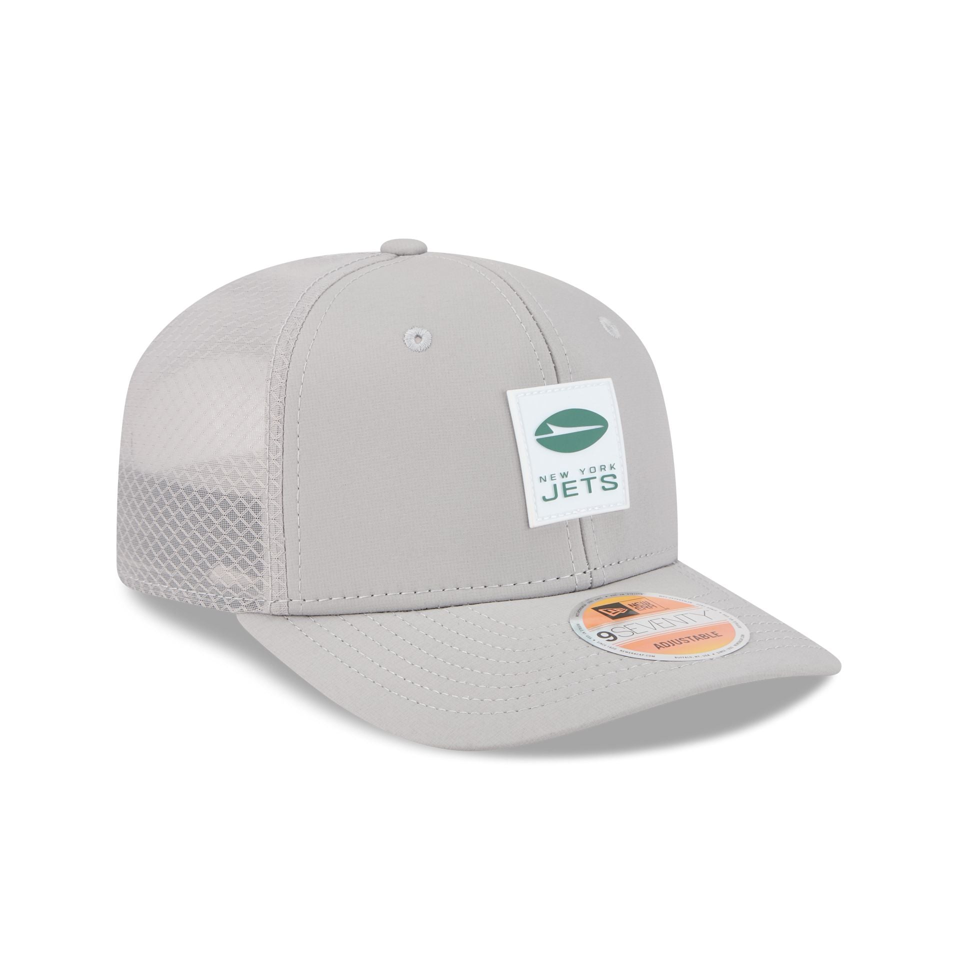 New York Jets 2025 Sideline Hot Weather Gray 9SEVENTY Trucker Hat