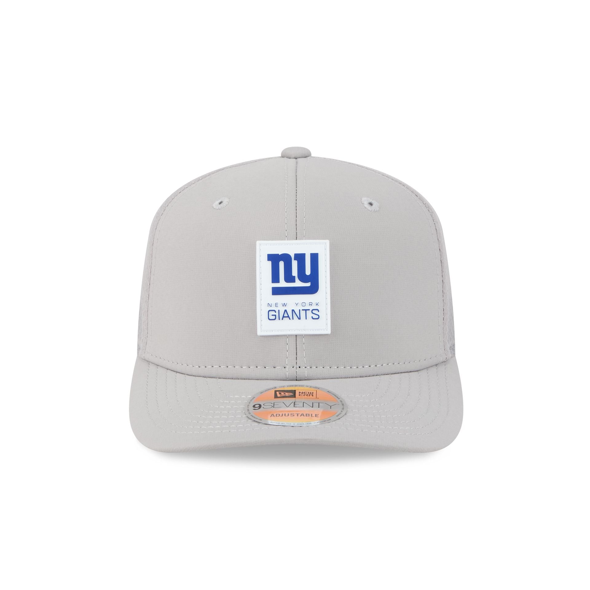 New York Giants 2025 Sideline Hot Weather Gray 9SEVENTY Trucker Hat