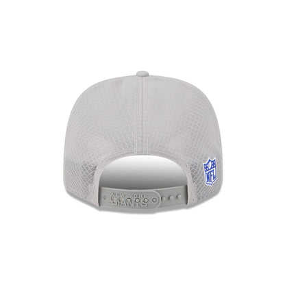 New York Giants 2025 Sideline Hot Weather Gray 9SEVENTY Trucker Hat