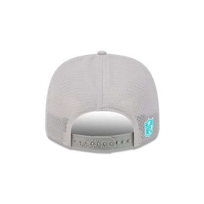 Miami Dolphins 2025 Sideline Hot Weather Gray 9SEVENTY Trucker Hat
