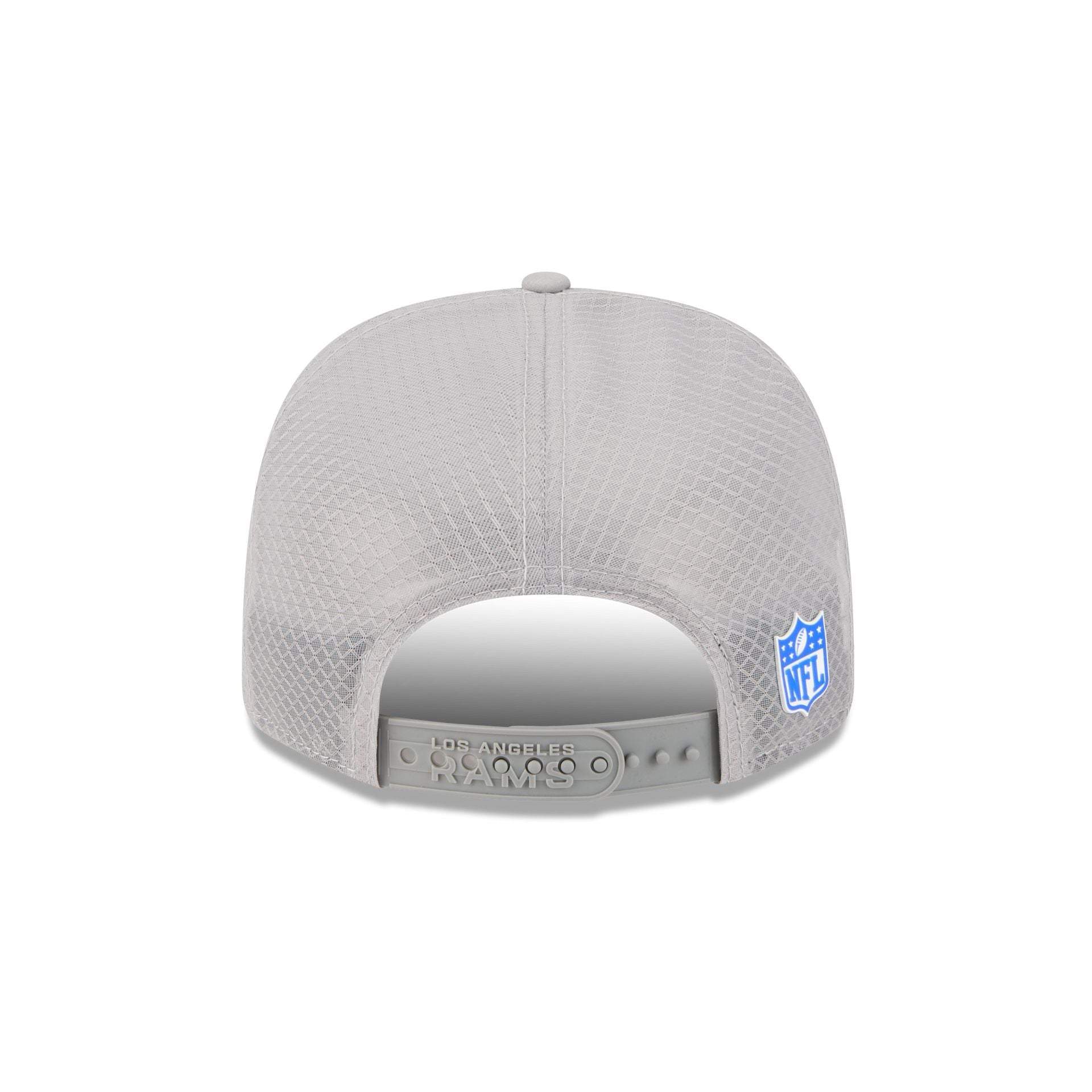 Los Angeles Rams 2025 Sideline Hot Weather Gray 9SEVENTY Trucker Hat